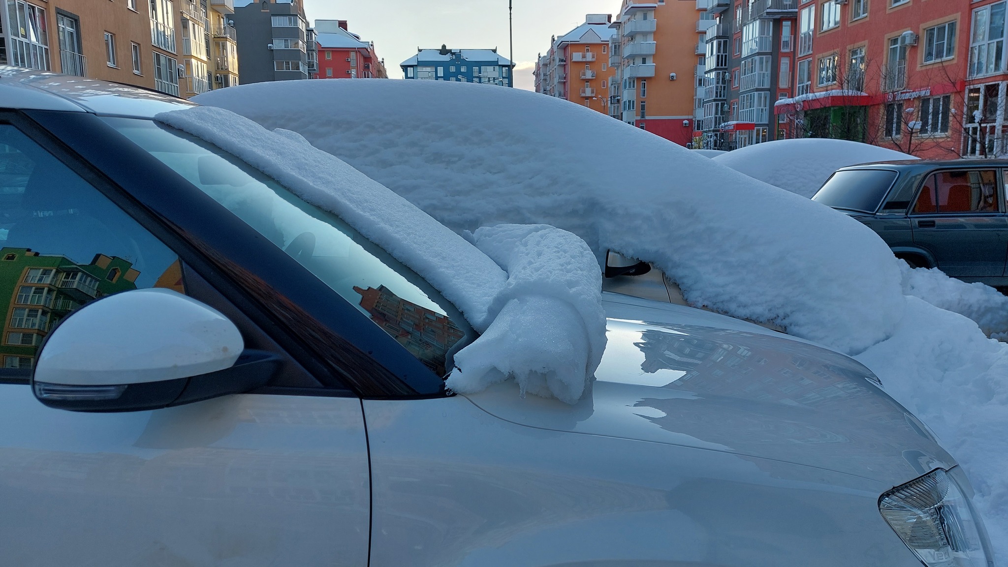 Dish of the Day; roll in Krasnodarsky!) - My, Snow, Krasnodar, Today, Winter