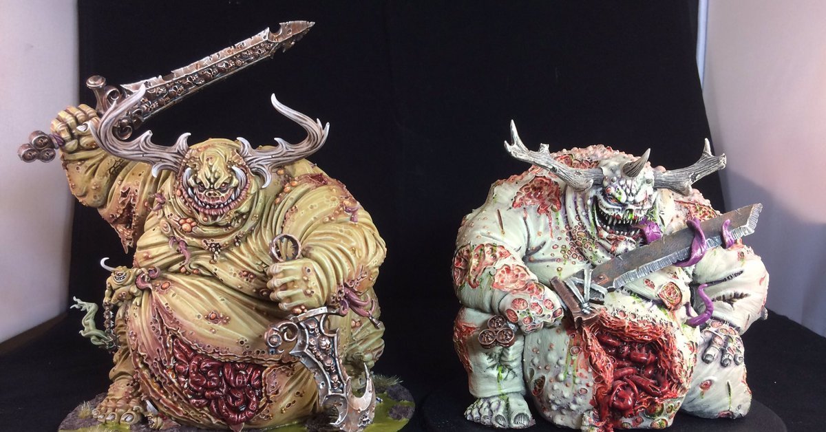 Demon Prince Nurgla of Hormite - My, Needlework with process, Warhammer 40k, Лепка, Cold welding, Nurgle, Modeling, Longpost