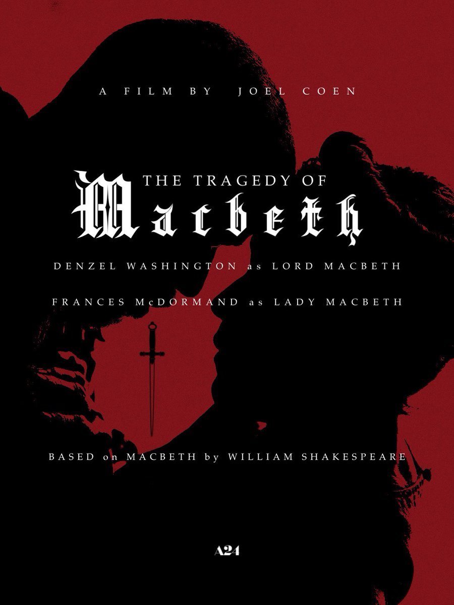 I advise you to watch the movie The tragedy of Macbeth (The tragedy of Macbeth) - My, I advise you to look, Movies, The Cohen Brothers, Denzel Washington, Drama, Thriller, Review, Longpost, Review, Video, Macbeth