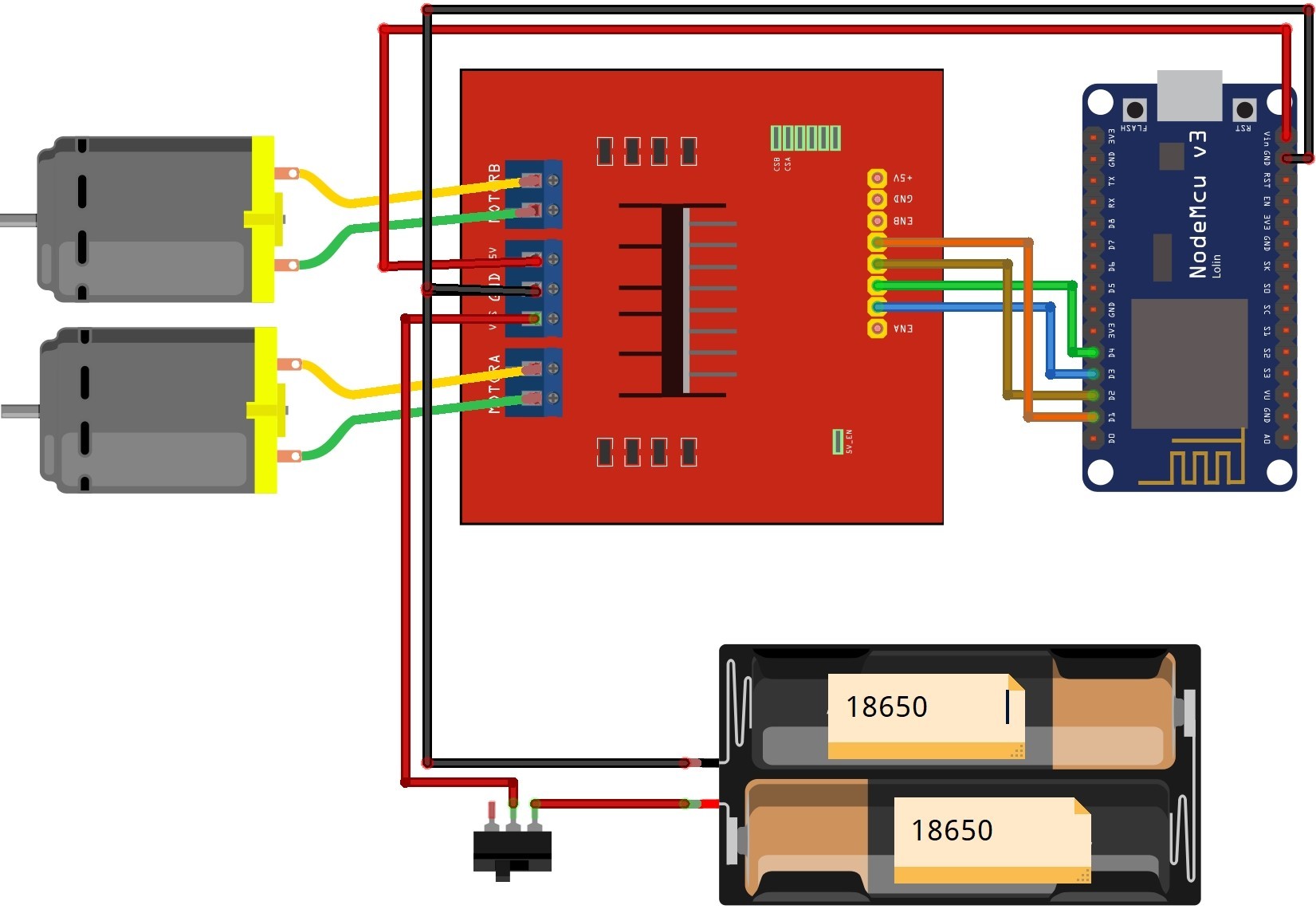 Car Wi-Fi. Машинка на ESP8266 и M5Stack. Проект MicroPython - Моё, Самоделки, Электроника, Видеоблог, Техника, Wi-Fi, Esp8266, Python, Видео, Длиннопост, Своими руками, Конструктор