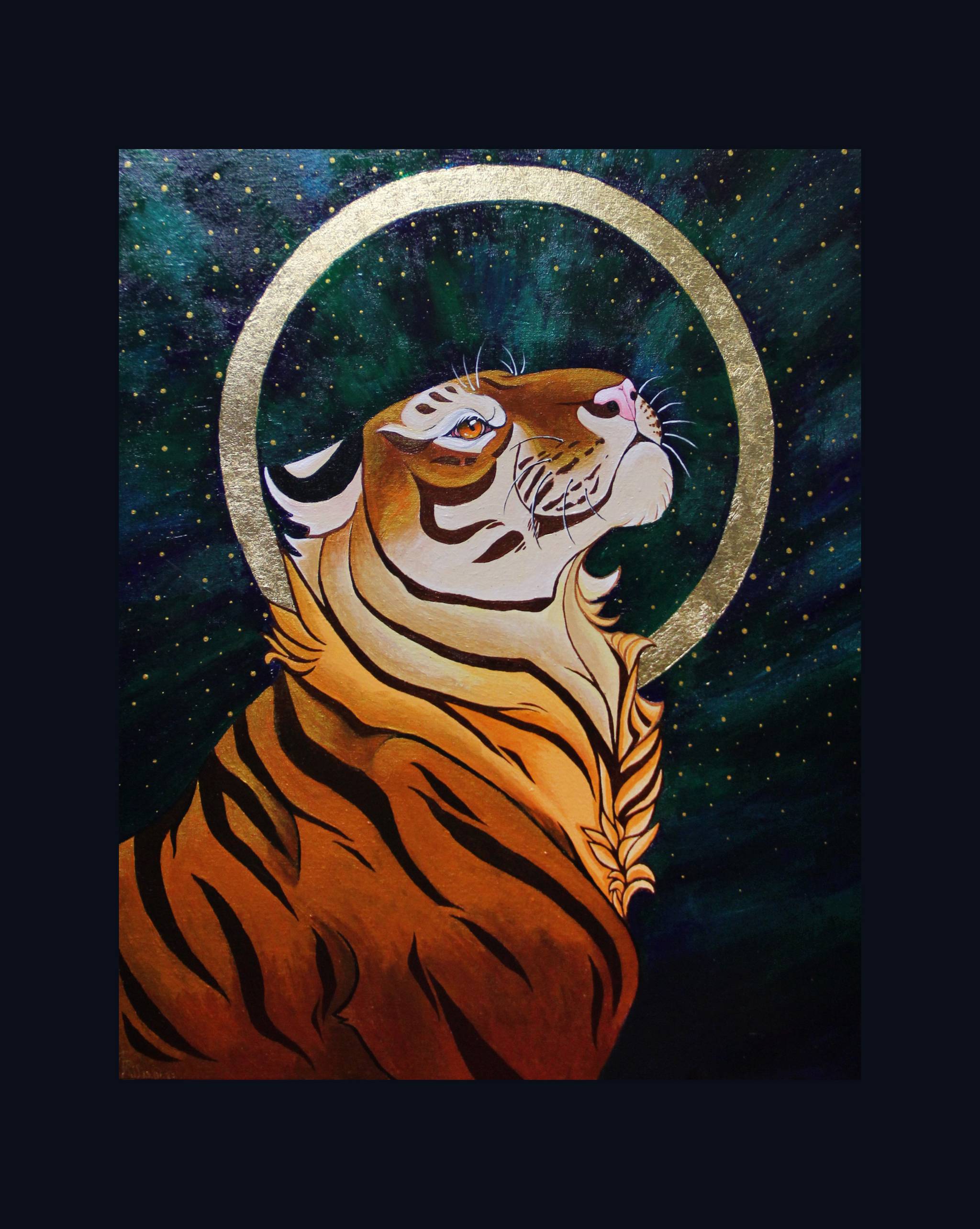 Tiger - My, Painting, Acrylic, Canvas, Tiger