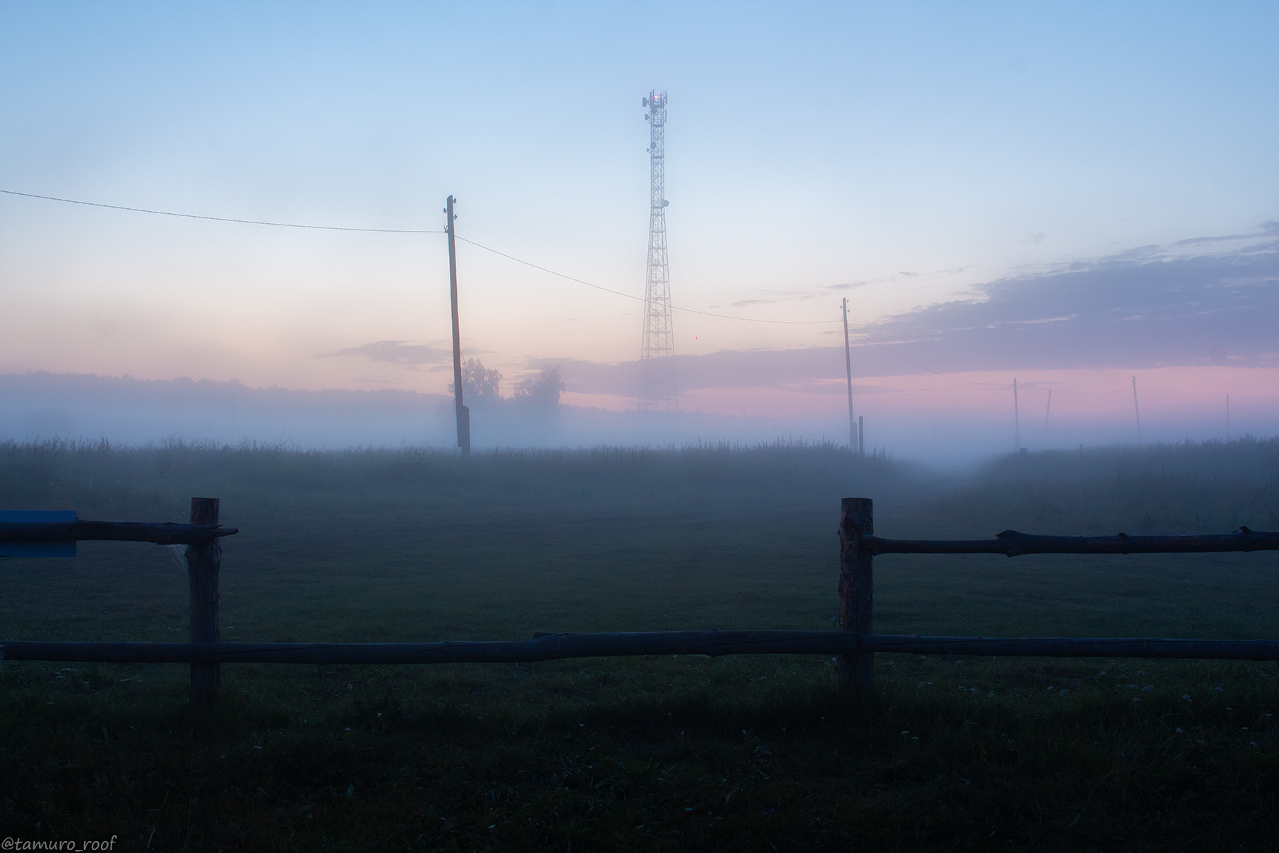 Yesterday's fog in the Omsk region - My, The photo, Russia, Landscape, Omsk, Morning, Nature, Fog