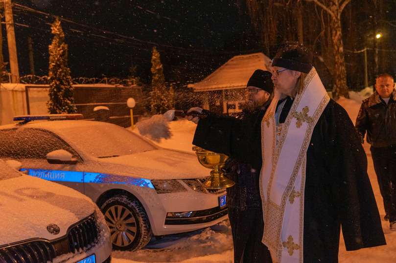 Metropolitan Mark blessed 34 new cars of the Ryazan traffic police - Ryazan, Traffic police, ROC, Consecration, Metropolitan, Longpost