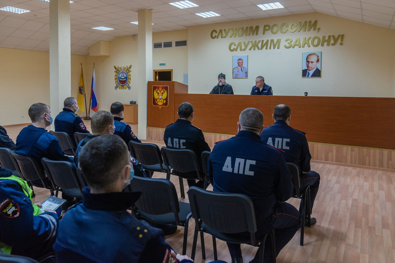 Metropolitan Mark blessed 34 new cars of the Ryazan traffic police - Ryazan, Traffic police, ROC, Consecration, Metropolitan, Longpost