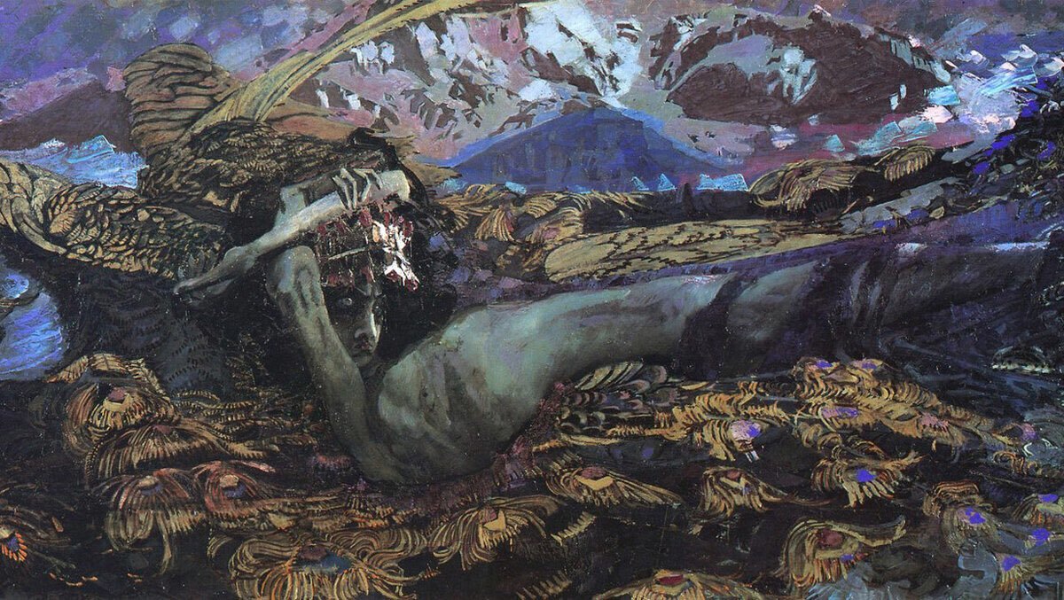 Possessed by a Demon - Russian painting, Mikhail Vrubel, Longpost