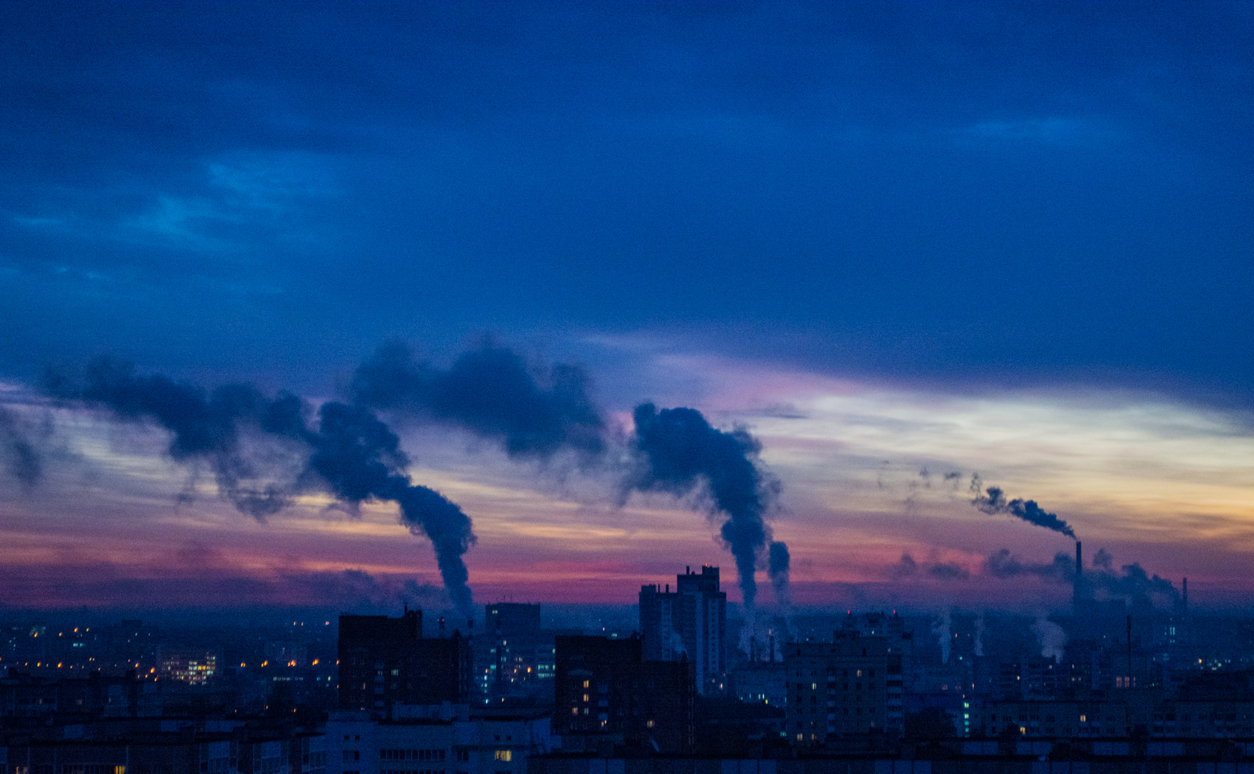 Dawn Twilight - My, Landscape, The photo, Town, Morning, Minsk, Republic of Belarus, Birds, Sky, Longpost