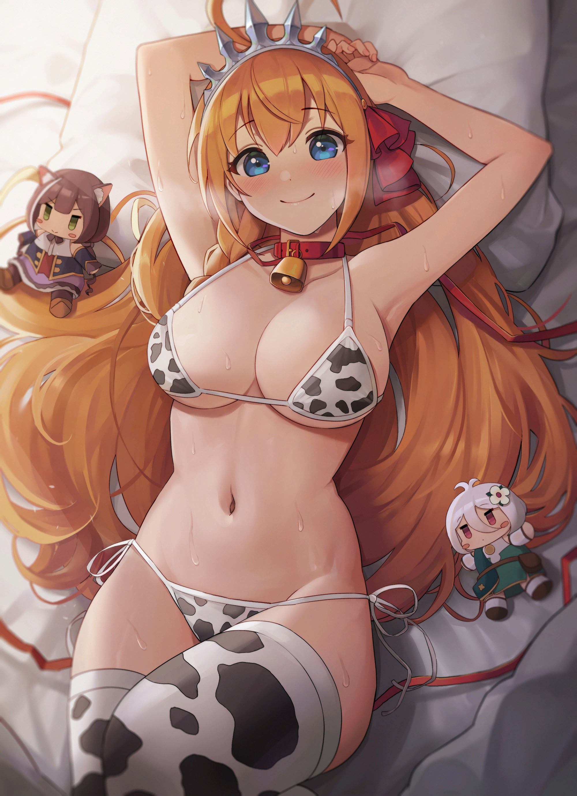 Ladybug - NSFW, Princess Connect! Re: Dive, Pecorine, Anime art, Anime, Art, Erotic, Cowsuit