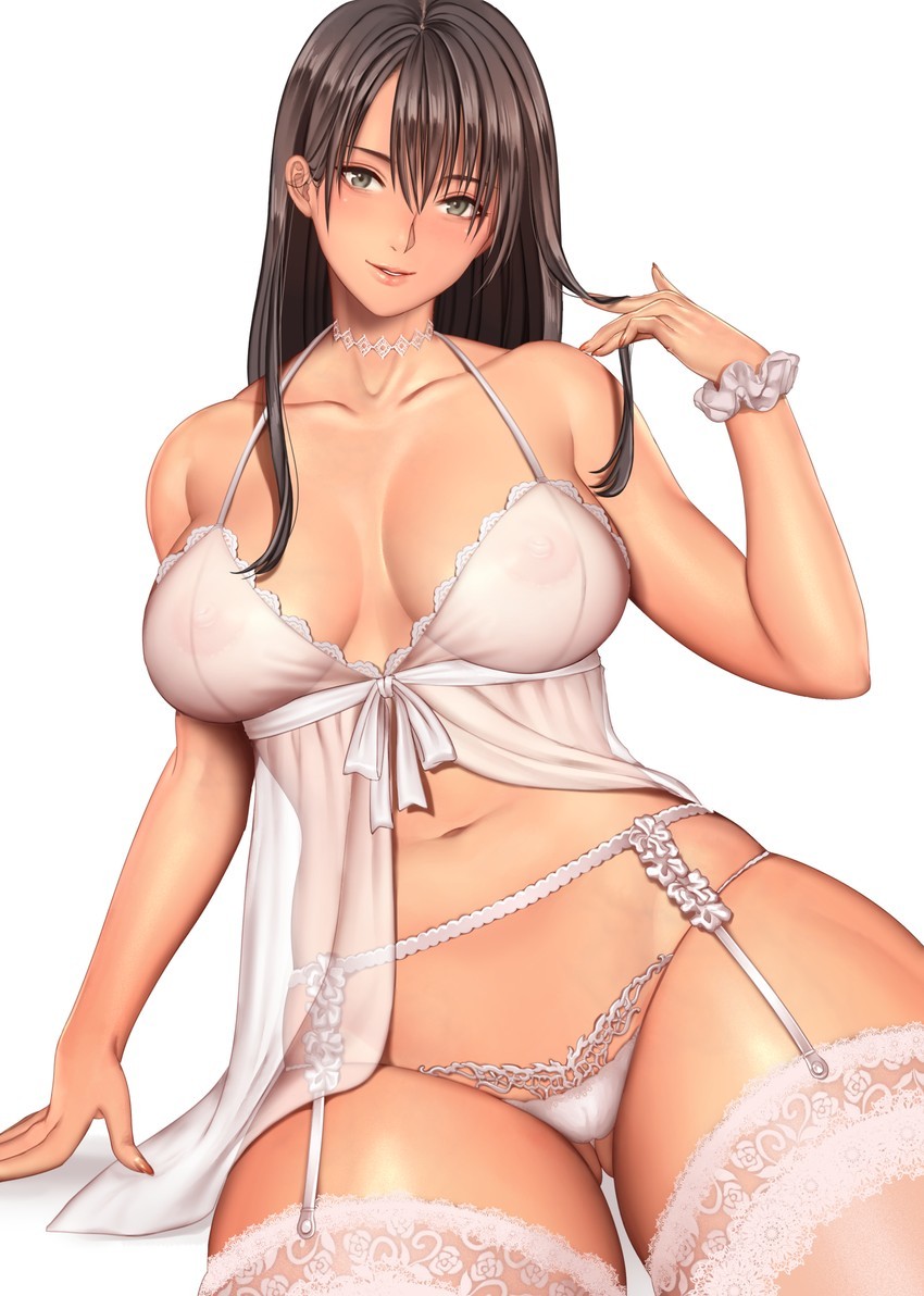 Voluptuous compilation - NSFW, Boobs, Booty, Bride, A selection, Hand-drawn erotica, Anime, Anime art, Longpost