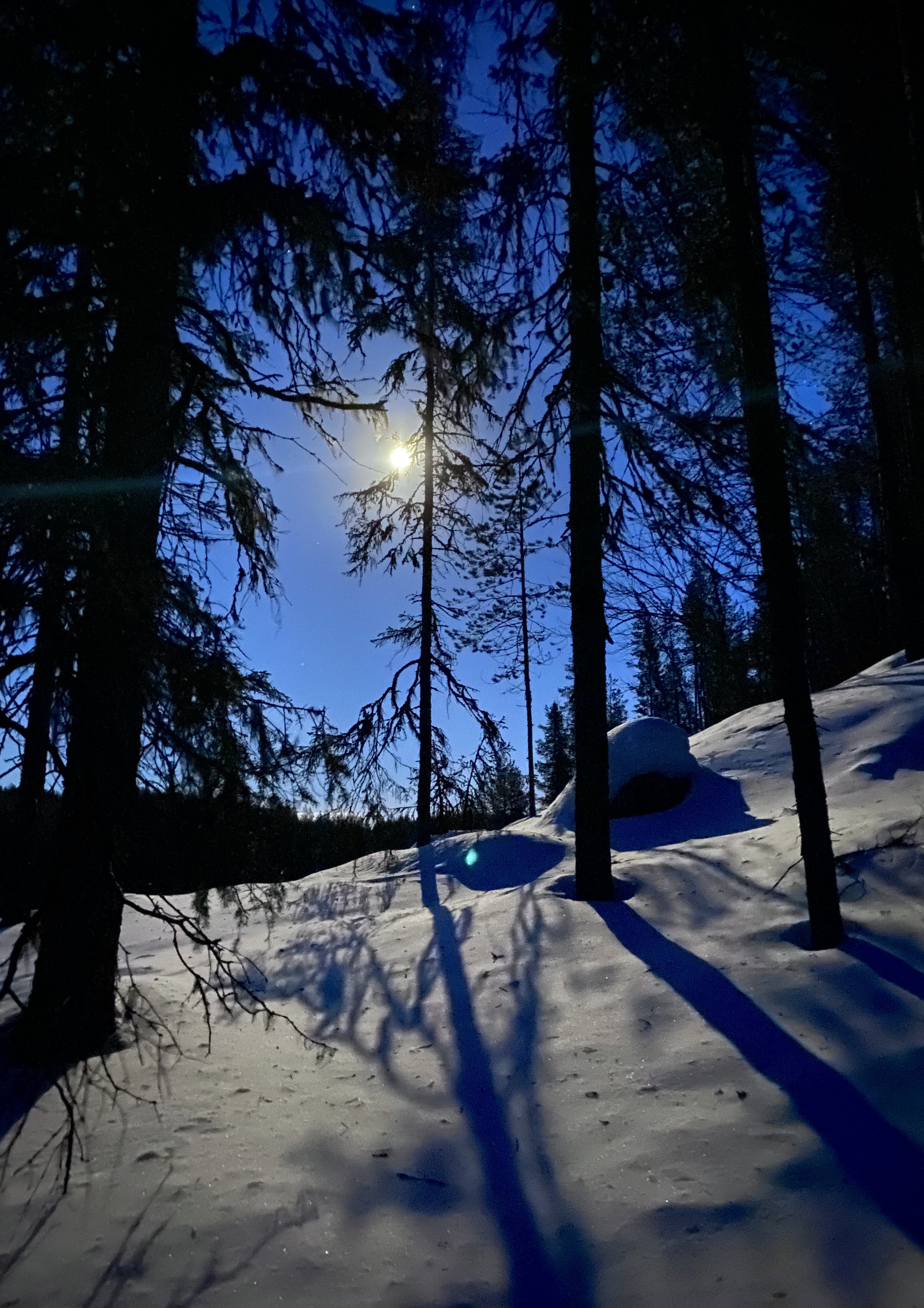 The Kolvitsa River by the Light of the Moon - Kola Peninsula, North, Mobile photography, Travel across Russia, The mountains, moon, Kandalaksha, Longpost