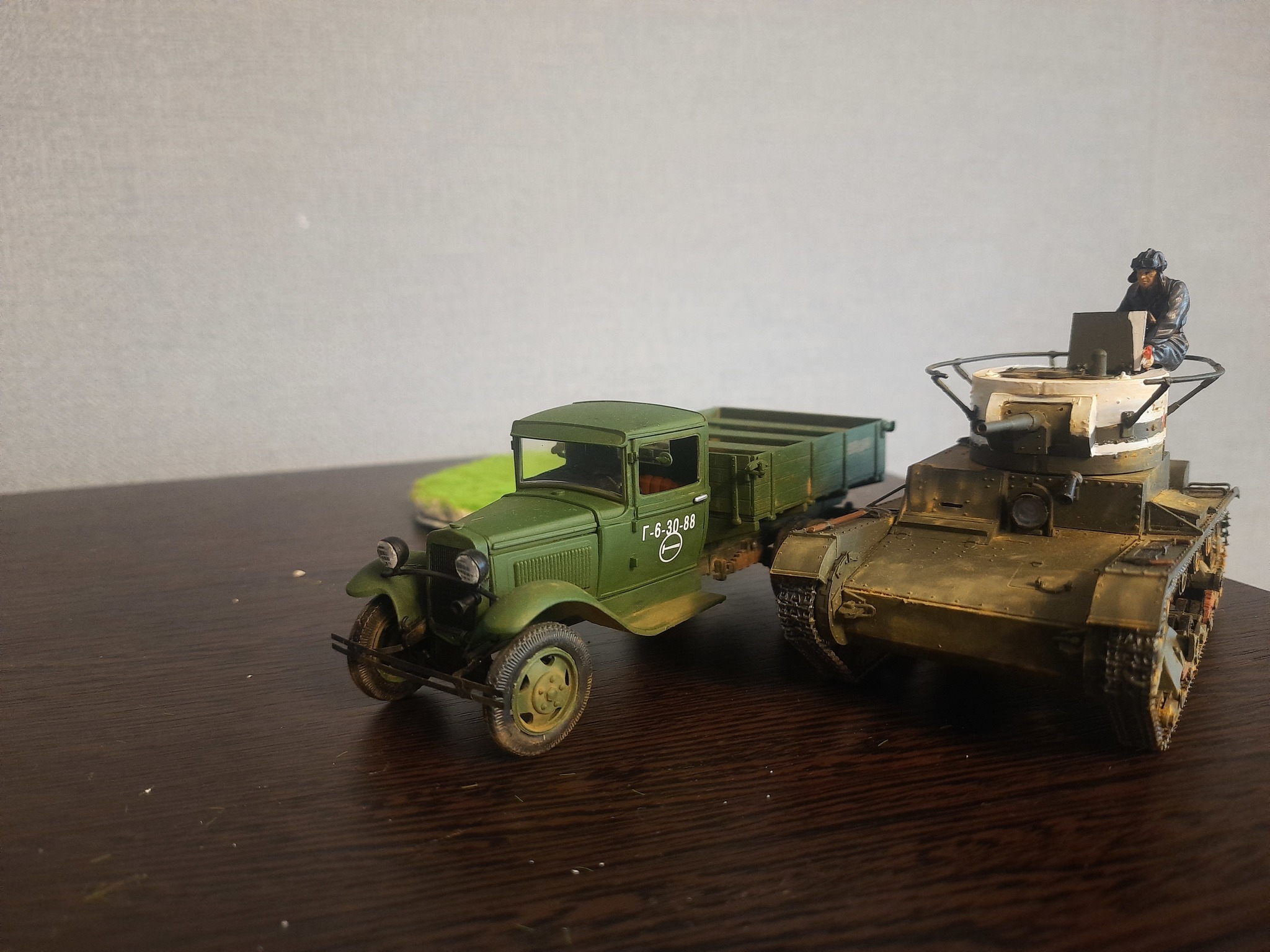 Gas-AA semi-truck - My, Stand modeling, Scale model, Gaz-Aa, Semi-and-a-half, Longpost