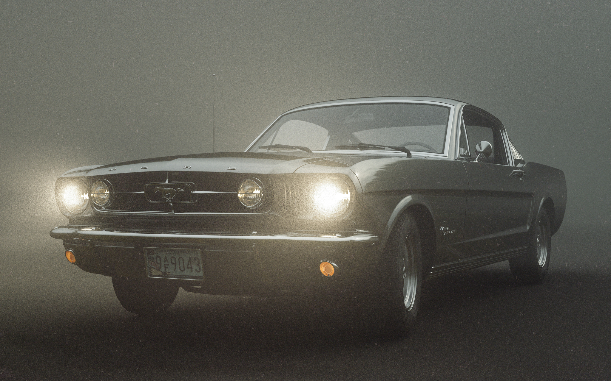 CGI “Mustang” - Моё, 3DS max, Компьютерная графика, Мустанг