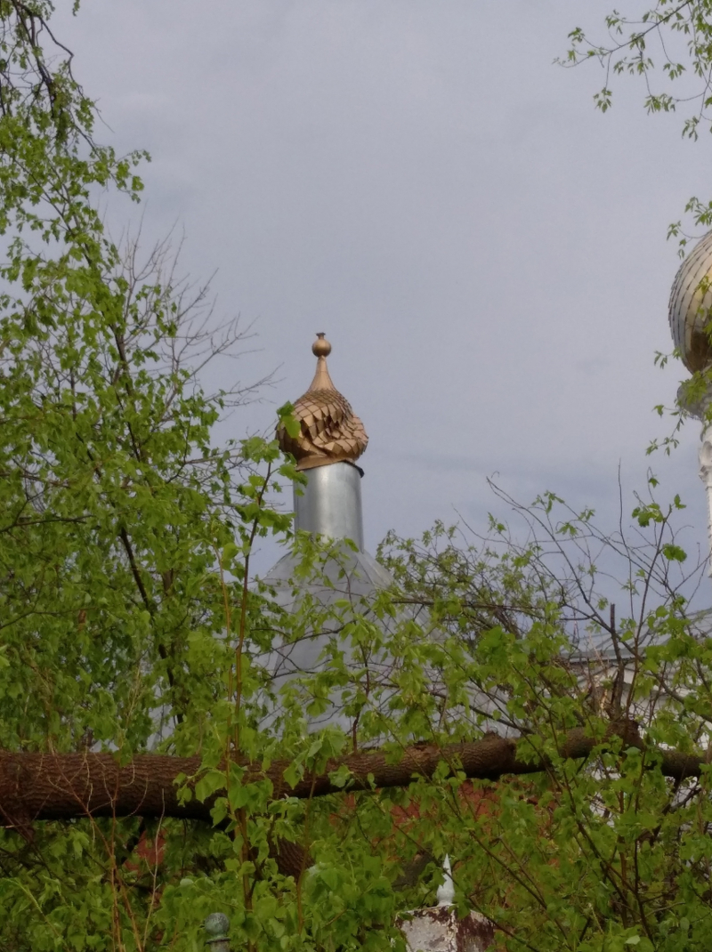 Hurricane bent crosses on domes - Church, Religion, Temple, ROC, Orthodoxy, Architecture, Christianity, Story, Weather, История России, Longpost