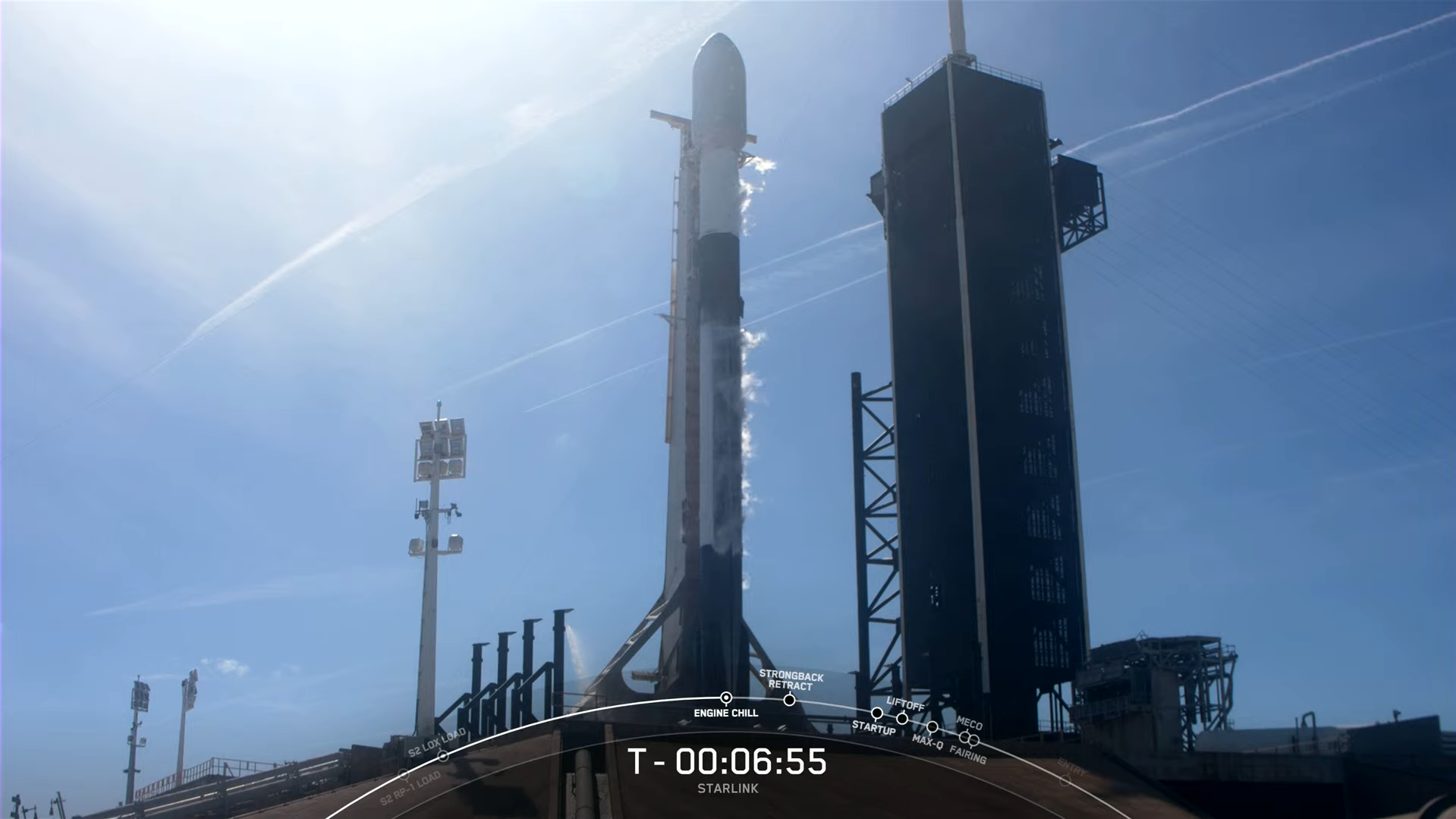 Launch of the spaceX Falcon 9 Block 5 / Starlink Group 4-7 mission - Spacex, Space, Rocket, Falcon 9, news, Science and technology news, Rocket launch, Longpost, Video