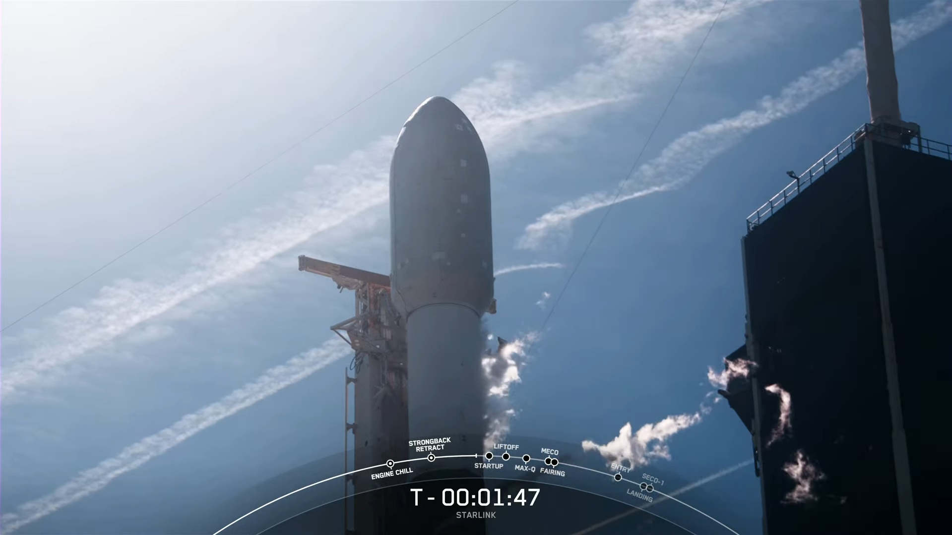 Launch of the spaceX Falcon 9 Block 5 / Starlink Group 4-7 mission - Spacex, Space, Rocket, Falcon 9, news, Science and technology news, Rocket launch, Longpost, Video