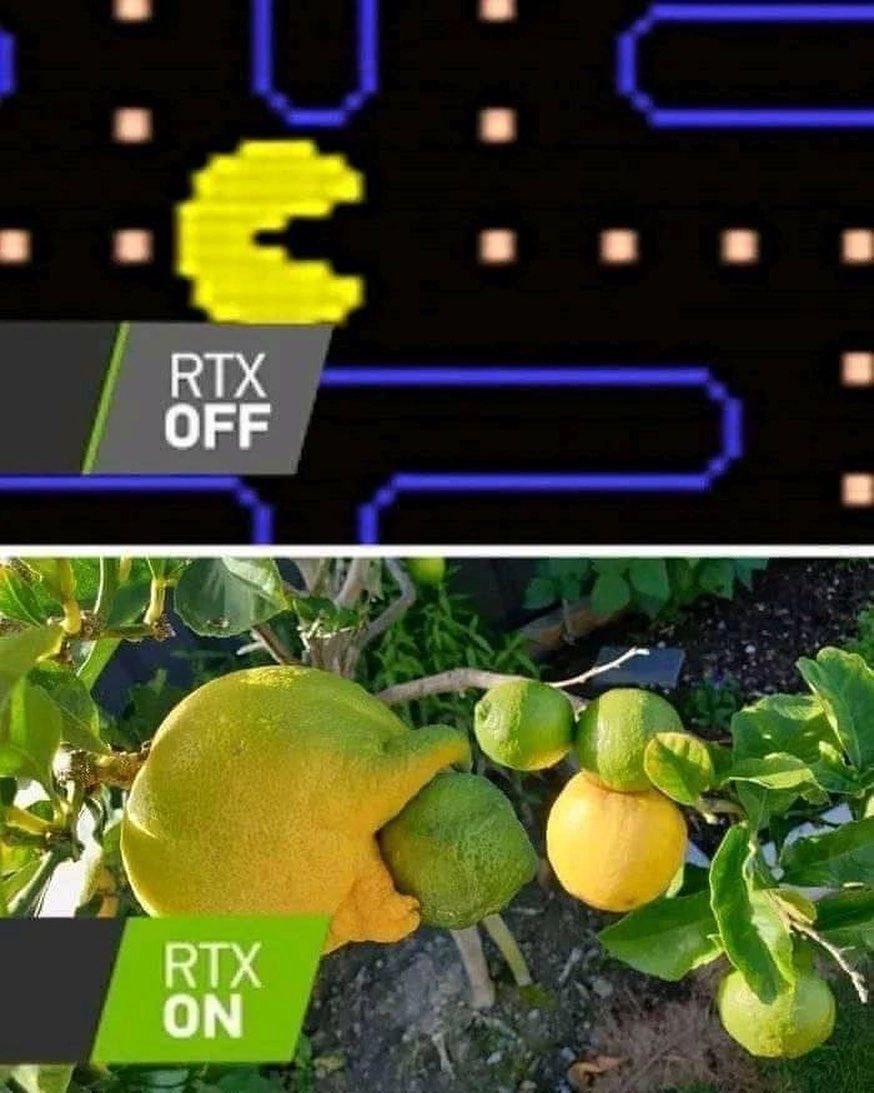 What are you doing, vaulted lemon? - Remastering, Rtx on off, Lemon