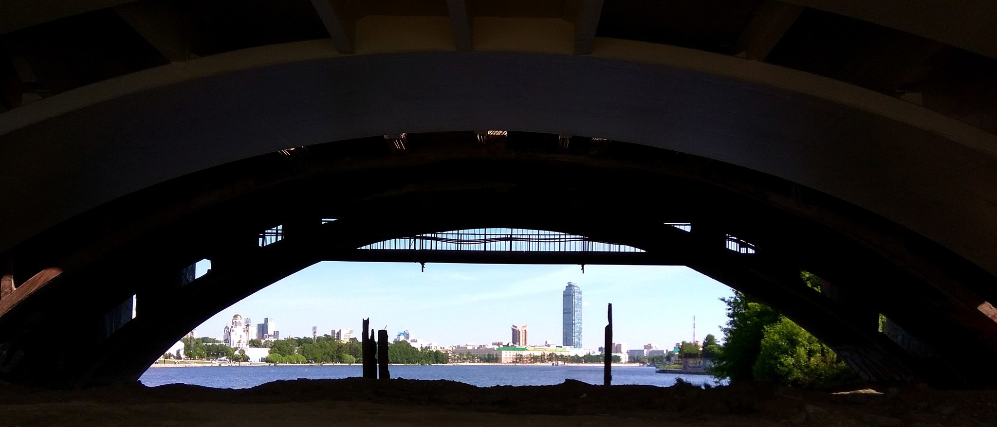 Bridge geometry - My, The photo, Yekaterinburg, Bridge, Geometry, Longpost