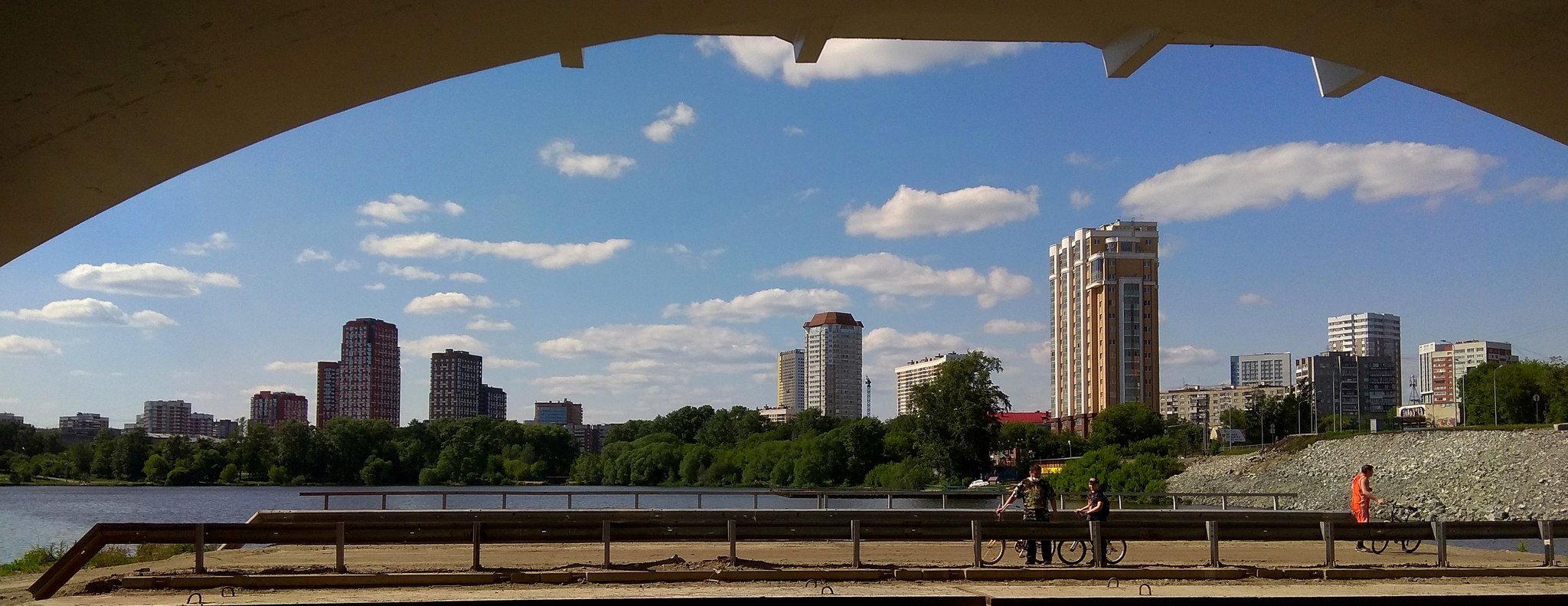 Bridge geometry - My, The photo, Yekaterinburg, Bridge, Geometry, Longpost