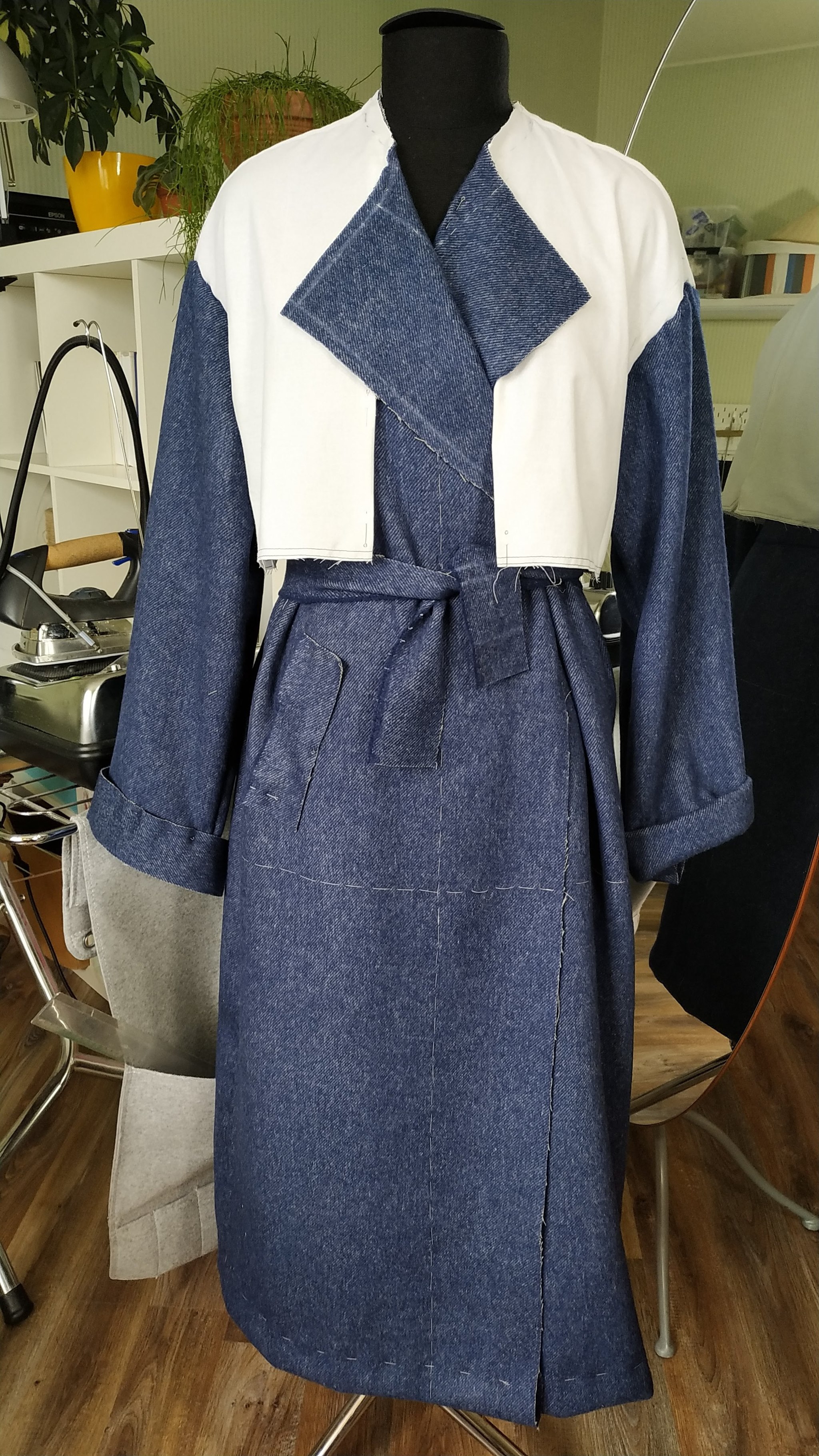 Sew a coat for a friend. Mission impossible. Part 1 - My, Friday tag is mine, Needlework with process, With your own hands, Handmade, Sewing, Vertical video, Video, Longpost