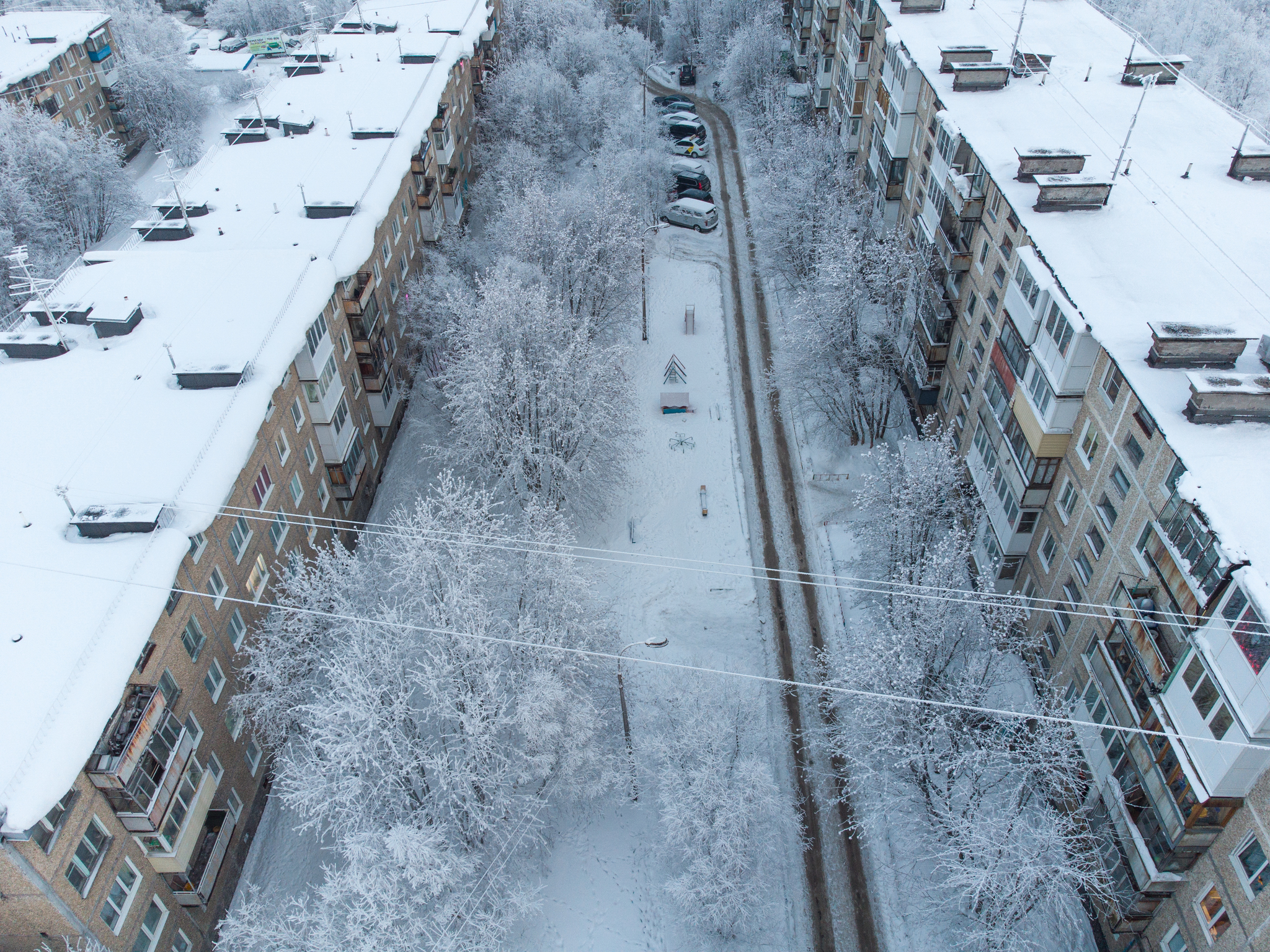 Khrushchevki in Murmansk - My, Murmansk, Murmansk region, Kola Peninsula, Architecture, North, Winter, Longpost