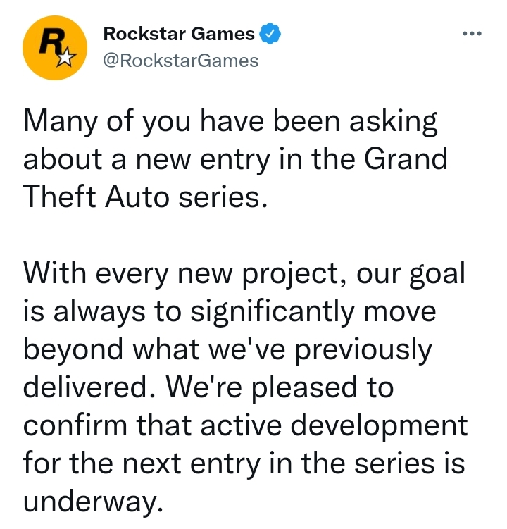 Studio Rockstar Games confirmed the development of the next part of the GTA - Gta, Gta 6