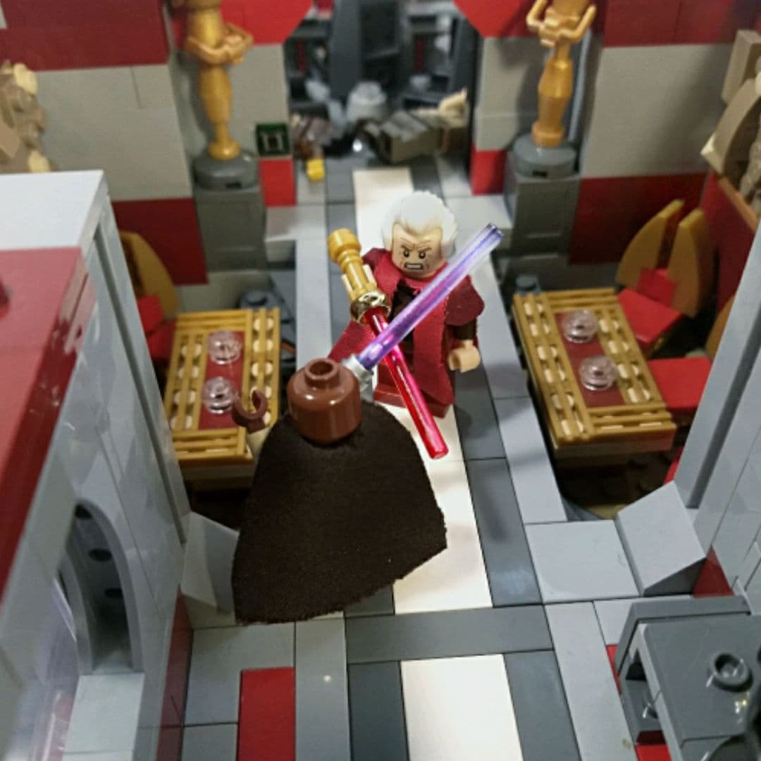 LEGO самоделка. Модель офиса  Палпатина. Star wars - Моё, LEGO, Конструктор, Самоделки, Архитектура, Star Wars, Император Палпатин, Масштабная модель, Длиннопост