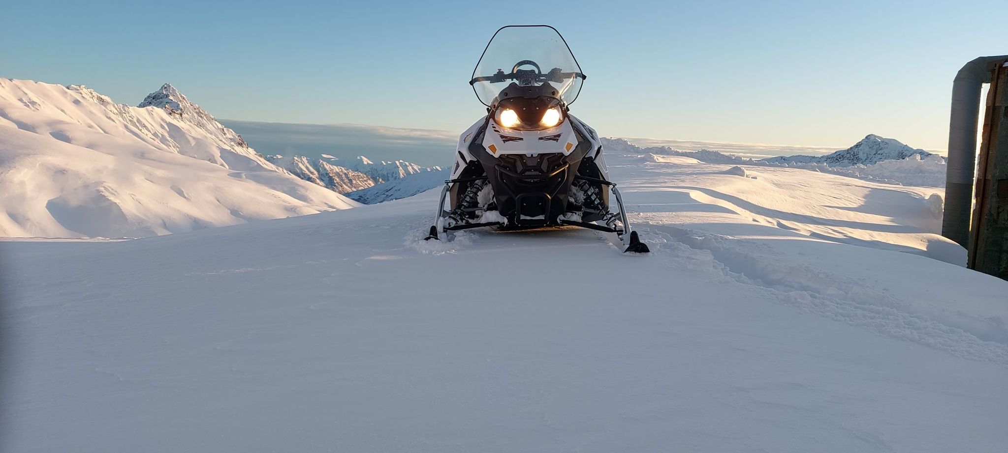 Some fresh snow - My, Kamchatka, Snowmobile, Longpost