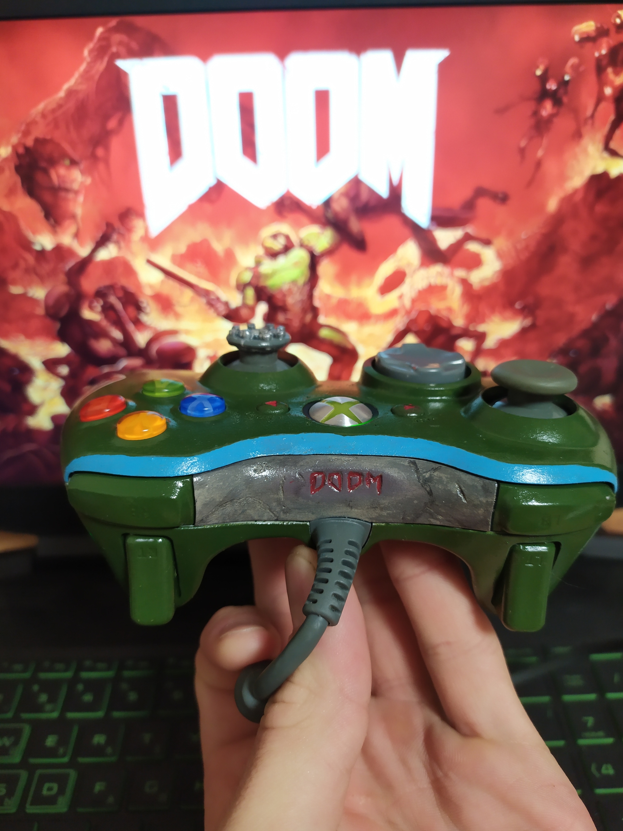 Кастомный геймпад в стиле DOOM | Пикабу