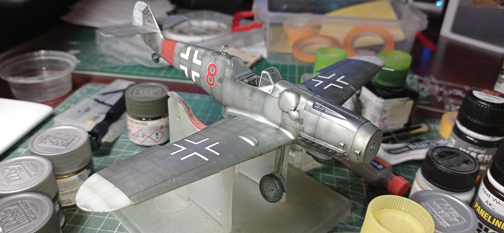 Bf 109G-6 late series  1/48 Eduard - My, Stand modeling, Modeling, Scale model, Aviation, Collection, Longpost