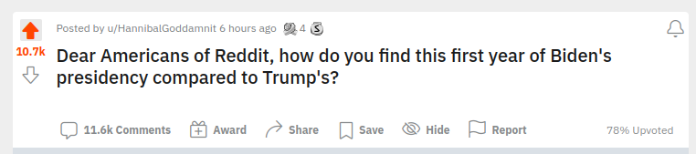 Reddit's Question for Americans - My, Reddit, The americans, Donald Trump, Joe Biden, Comments, Screenshot, Translation, English language