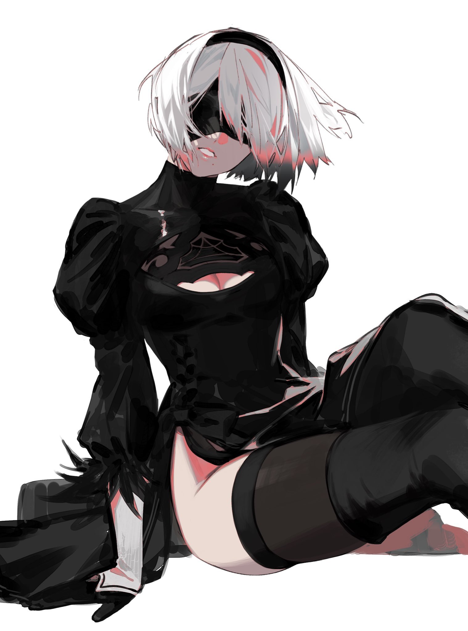 2B & 9S by Kazari Tayu - Kazari tayu, NIER Automata, Yorha unit No 2 type B, Yorha unit no 9 type S, Games, Game art, Longpost