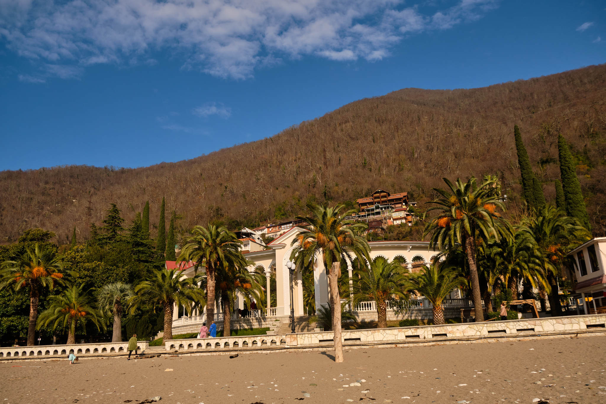 Going to the sea in winter is cool! - My, Abkhazia, Gagra, Black Sea, Travels, On your own, Winter fun, Sea, Video, Longpost