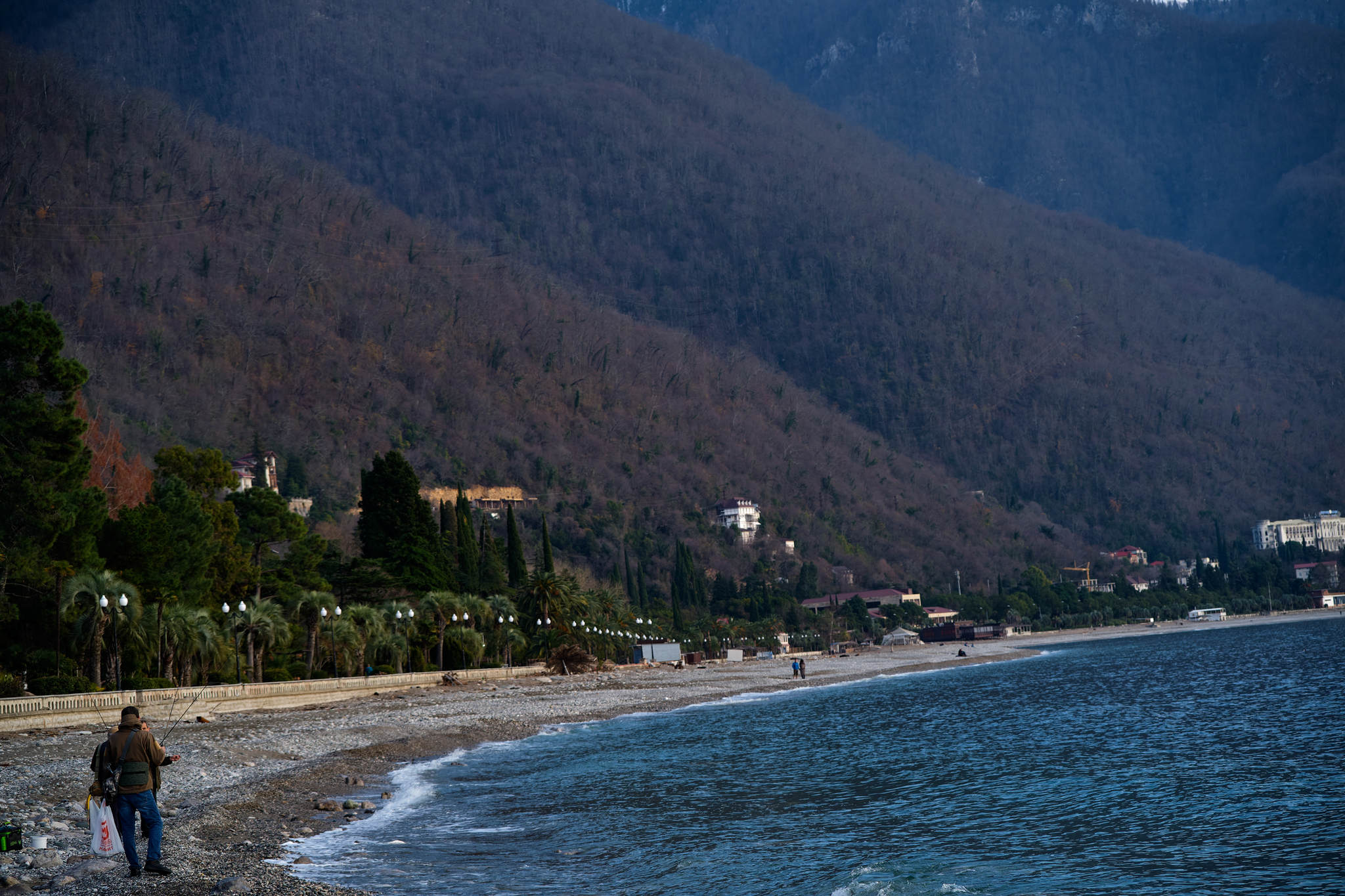 Going to the sea in winter is cool! - My, Abkhazia, Gagra, Black Sea, Travels, On your own, Winter fun, Sea, Video, Longpost