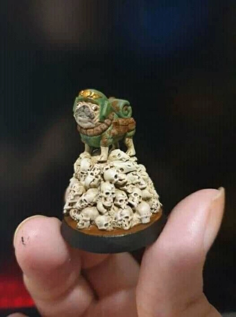 MoPSO Fighter - My, Warhammer 40k, Humor, Pug, Dog, Miniature