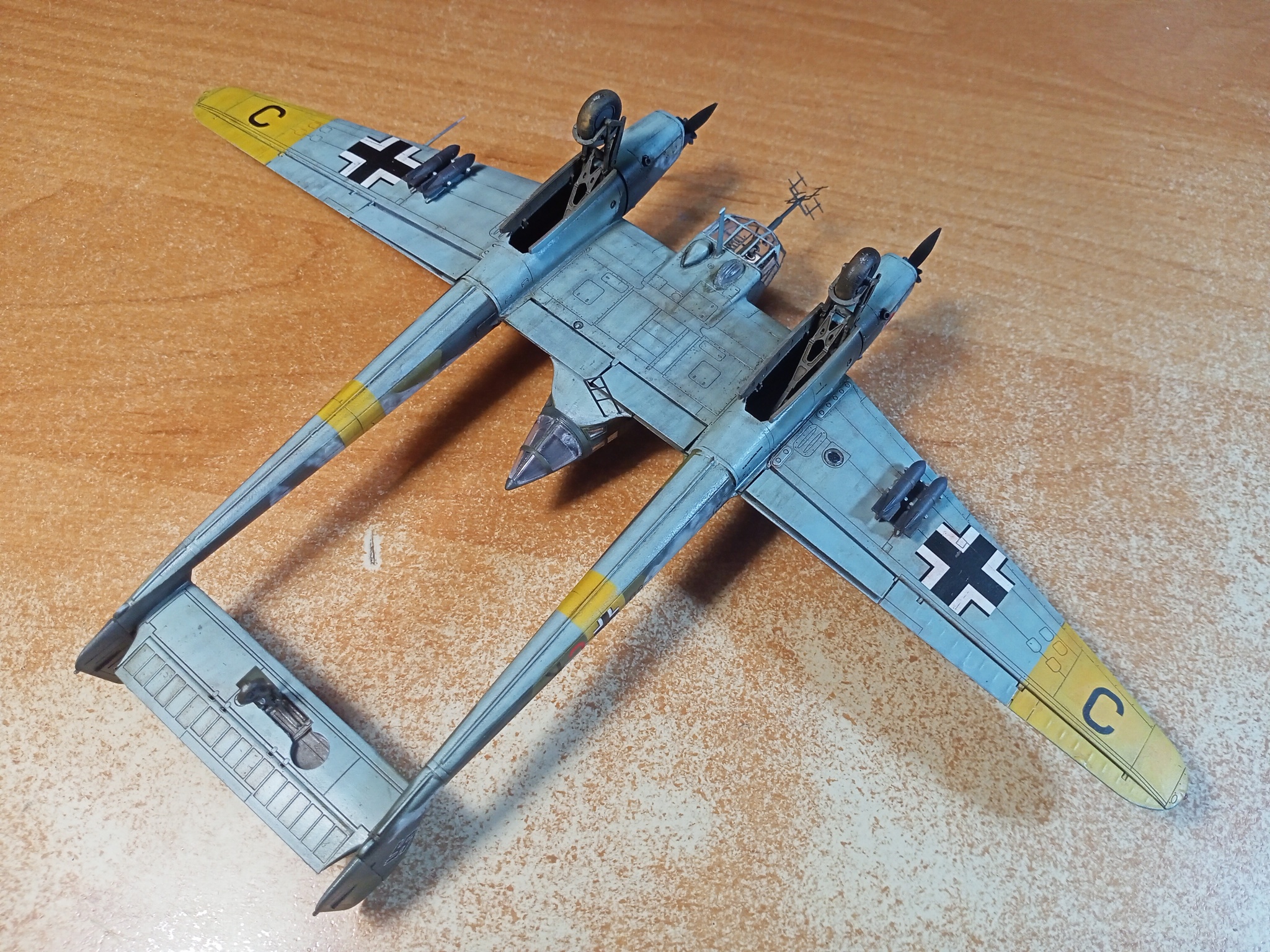 Focke-Wulf FW.189A-2 Uhu (1/72 ICM with Microdesign etching). Build Notes - My, Modeling, Stand modeling, Aircraft modeling, Prefabricated model, Assembly, Airbrushing, Miniature, Airplane, Aviation, The Second World War, With your own hands, Needlework with process, Needlework, Hobby, Bomber, Scale model, Germany, Luftwaffe, Scout, Frame, Longpost