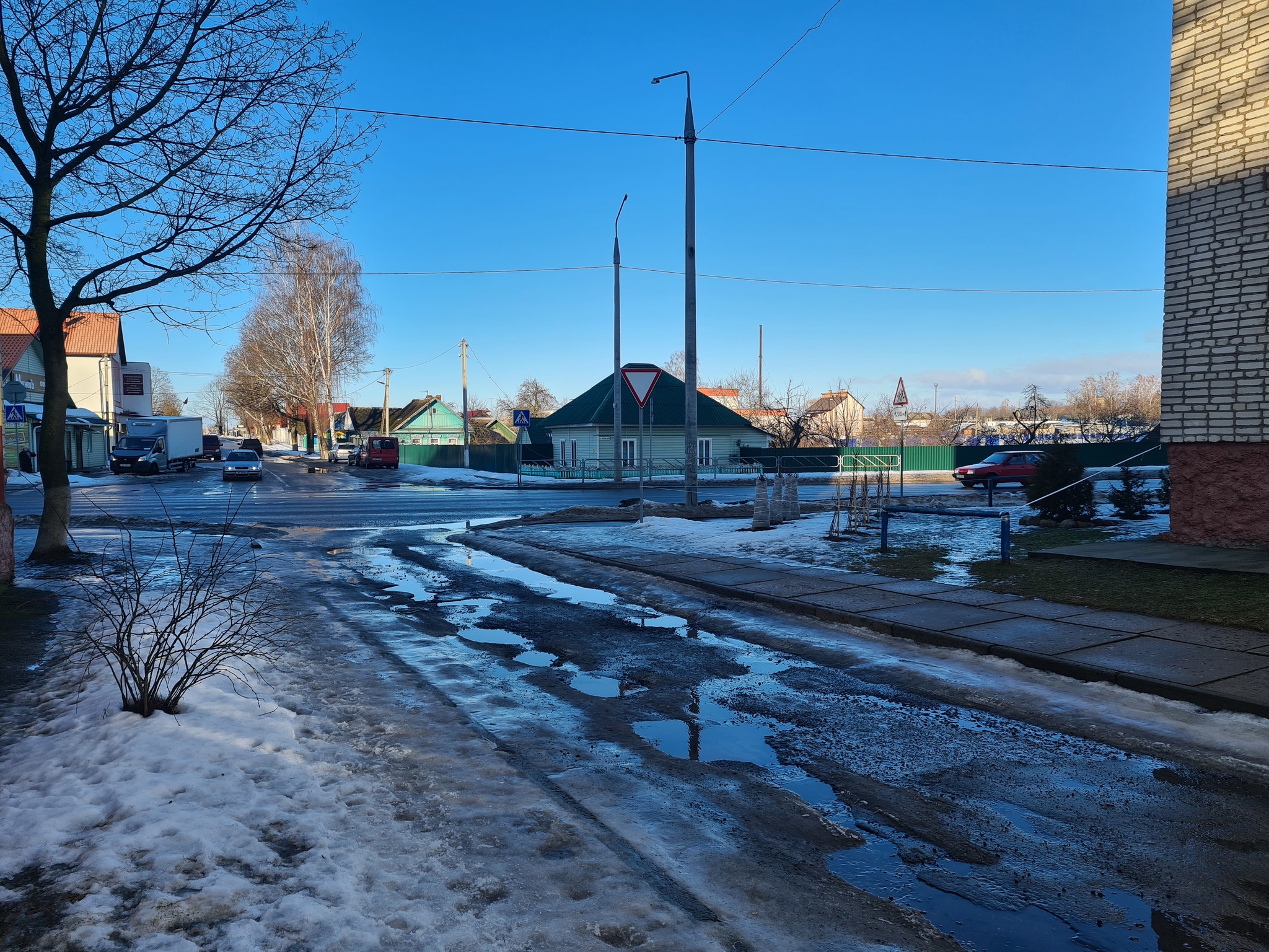 Belarusian provincial lakes - My, Rogachev, Republic of Belarus, Lake, River, Sea, Puddle, Spring, February, Winter, Thaw, Dirt, Off road, Road, Pit, Heat, Provinces, Longpost