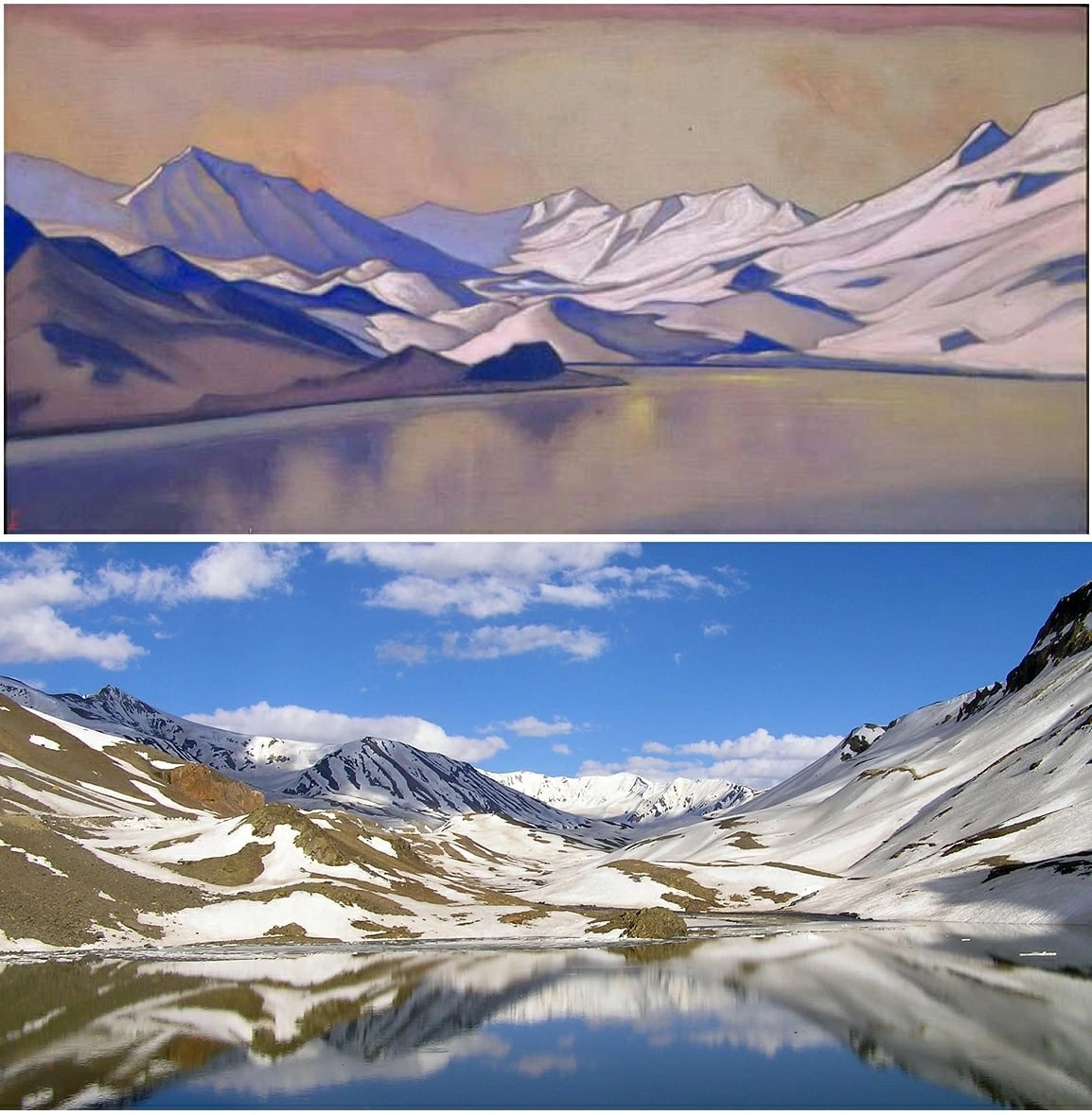 Where Roerich worked - Nicholas Roerich, Painting, Longpost, The mountains, India, Himalayas