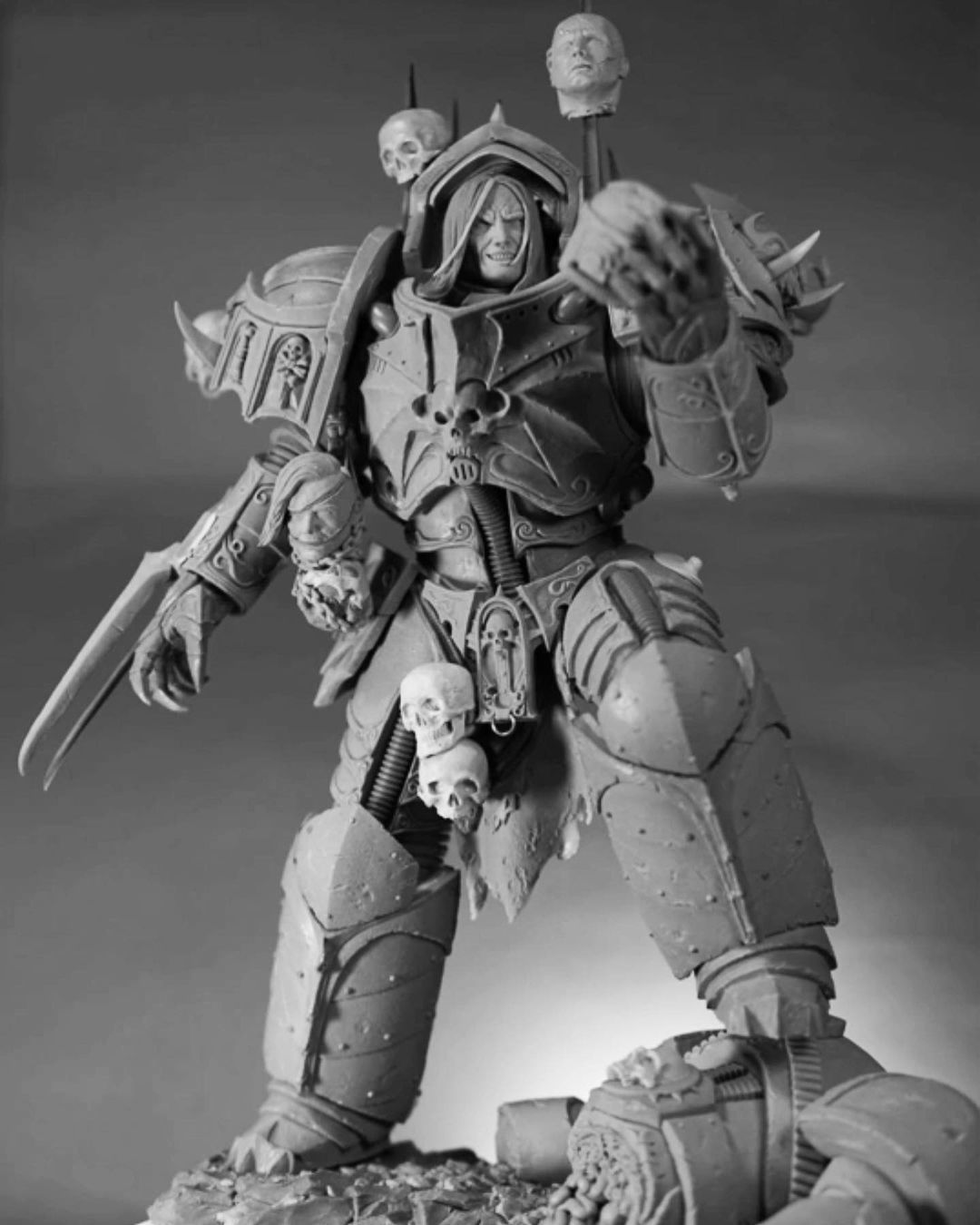 Konrad Curzeby Mikhail Savier - Mikhail Savier, Wh Art, Warhammer 40k, Konrad Curze, Primarchs, Wh miniatures, Longpost