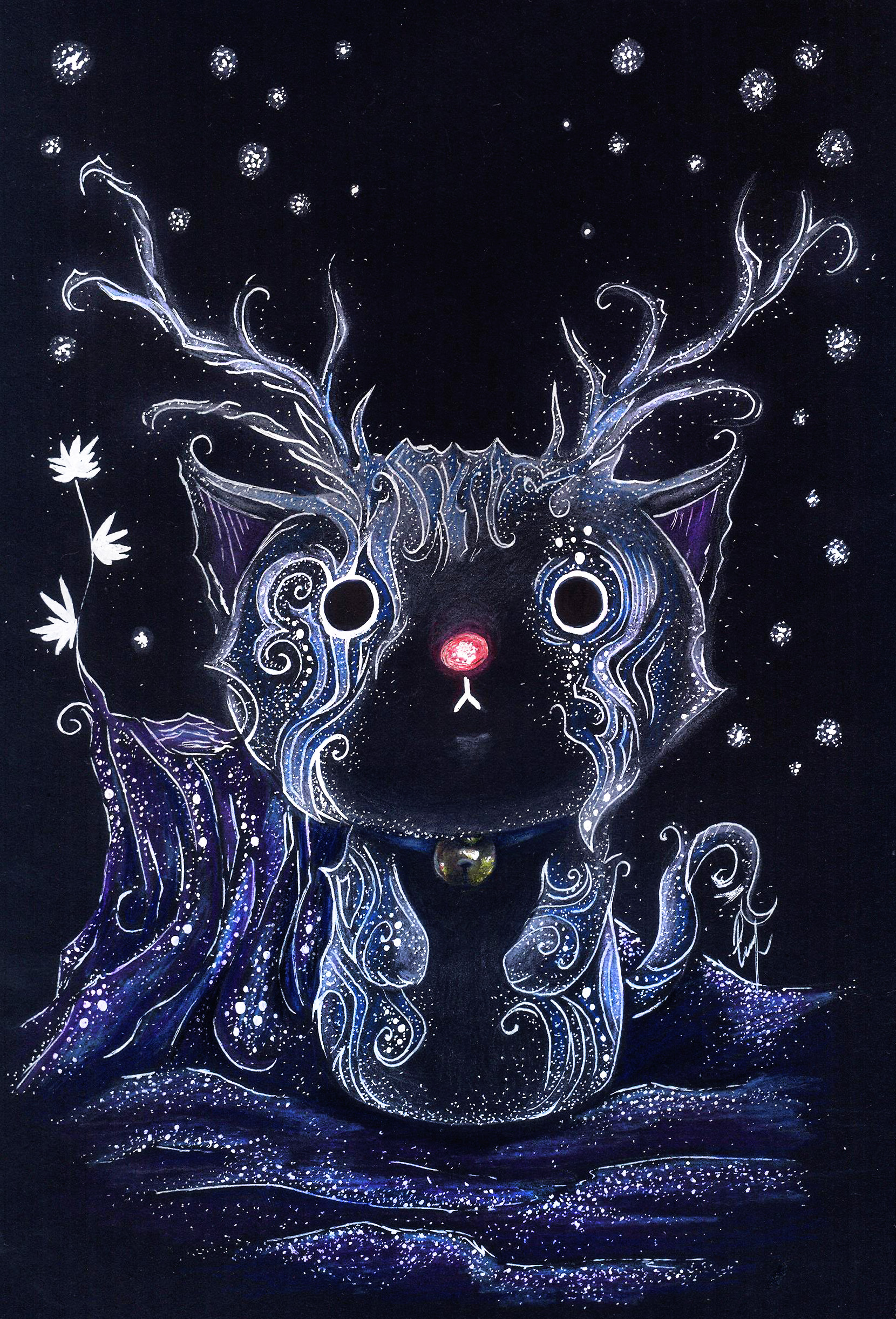 Forest spirit - My, Spirit, cat, Manitou, Forest, Ethno, Drawing