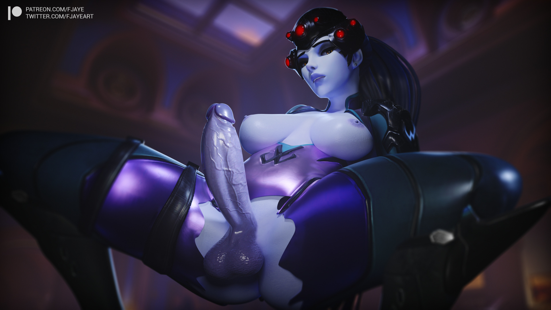 Widowmaker - NSFW, Futanari, Futa art, Futa Animated, Widowmaker, Mei, Overwatch, Video, Longpost