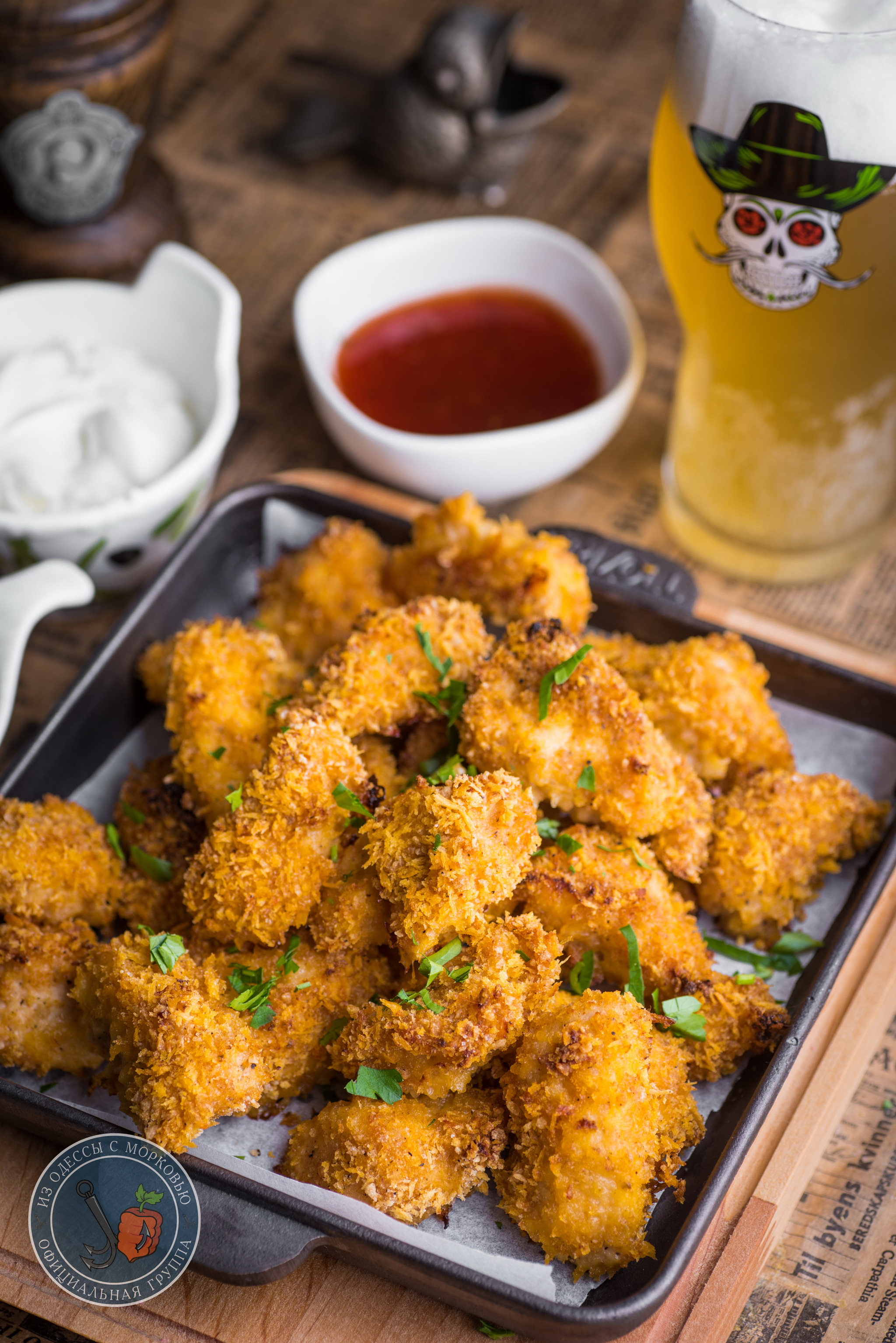 Crispy nuggets. Oven version - My, From Odessa with carrots, Cooking, Food, Recipe, The photo, Longpost