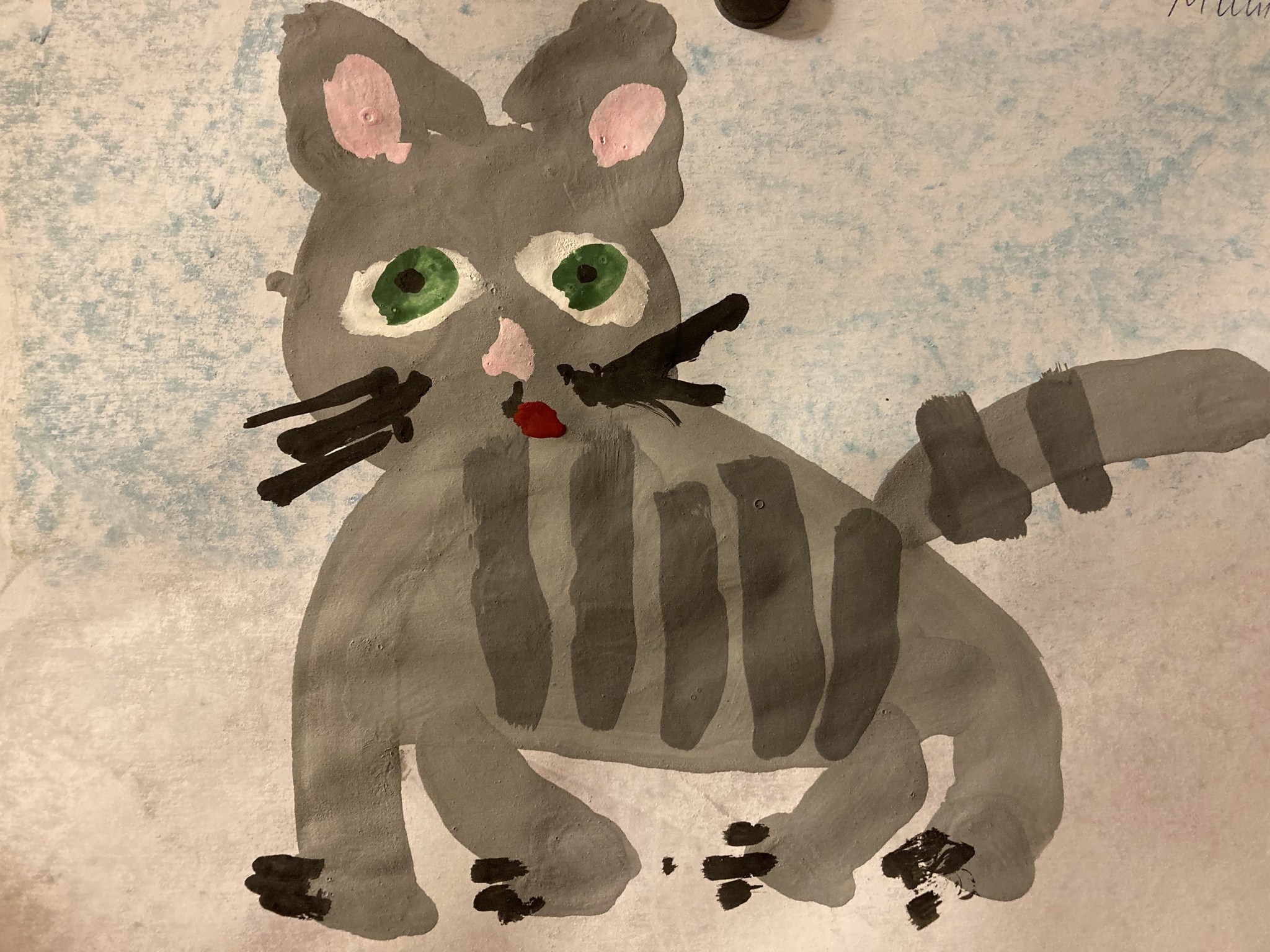 Cats through the eyes of children - My, cat, Children, The photo, Longpost, Drawing