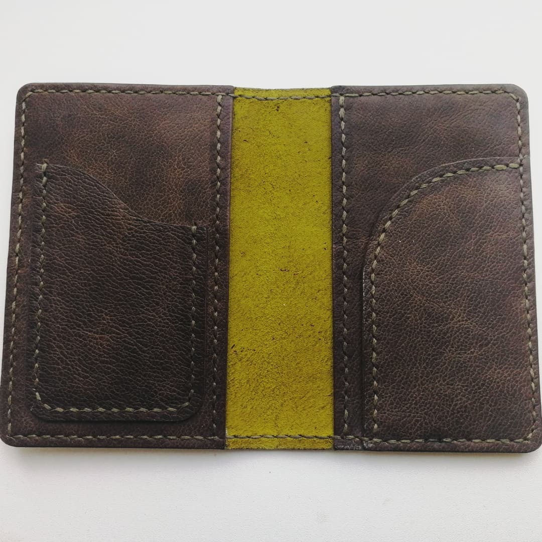 Lime and Chocolate - My, Natural leather, Handmade, Leather products, Needlework without process, Longpost