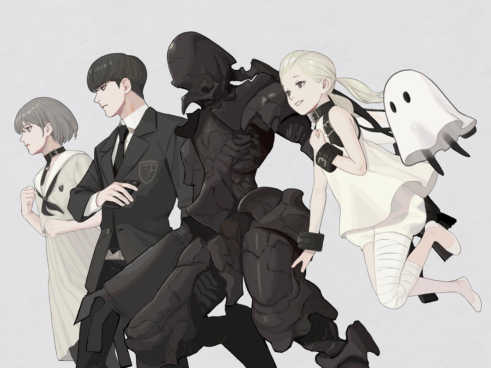 NieR! by ImaI5837 - Games, Game art, NIER, Longpost, NIER Automata, NIER reincarnation, Kaine, Yorha unit No 2 type B, Yorha unit No 2 type a, Yorha unit no 9 type S, Imai5837