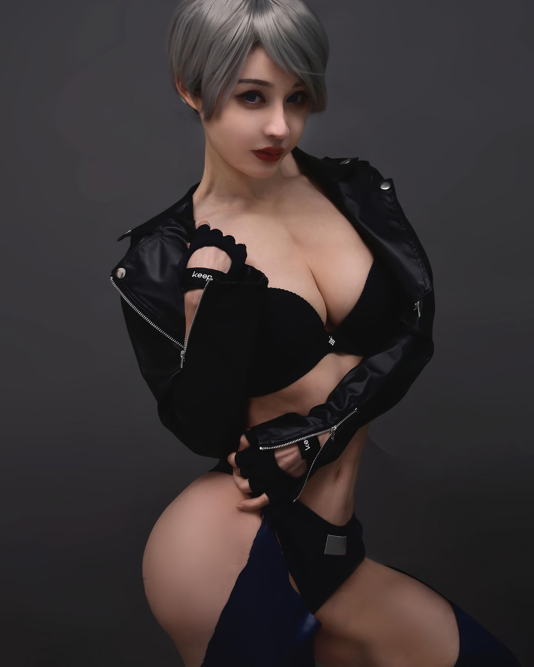 Yuan Herong as Angel from The King of Fighters - NSFW, Yuan Herong, Strong girl, Cosplay, The king of fighters, Angel, Girls, Sports girls, The photo, Asian, Longpost