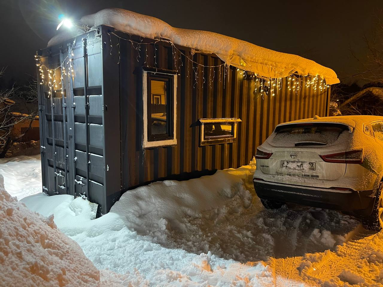 Studio house from a sea container - My, Container house, Building, Longpost