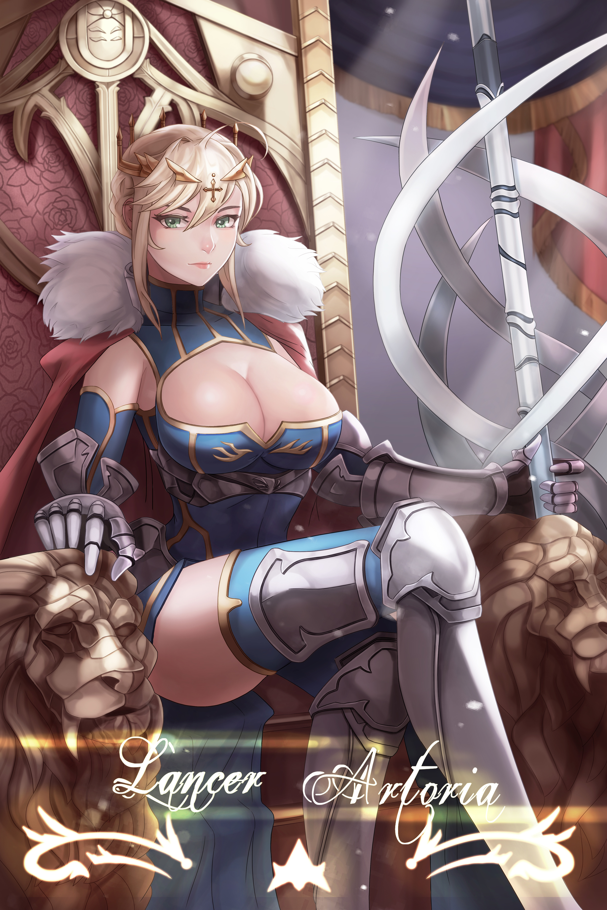 Artoria pendragon - Anime art, Anime, Fate grand order, Fate, Artoria pendragon, Artoria pendragon lancer, Saber, Saber alter, Longpost, Artoria Pendragon Ruler