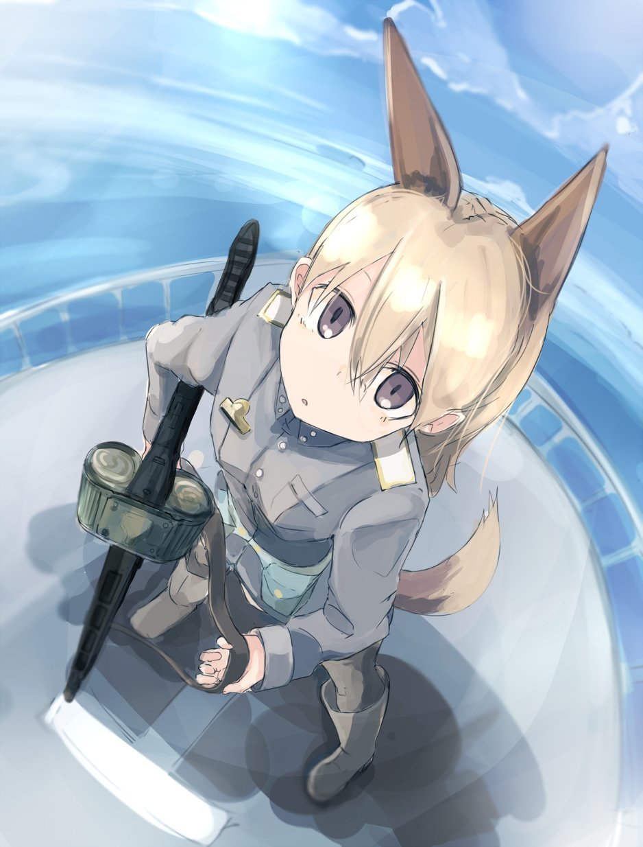 Eila - Anime, Anime art, Girls, Eila ilmatar juutilainen, Strike Witches, Animal ears