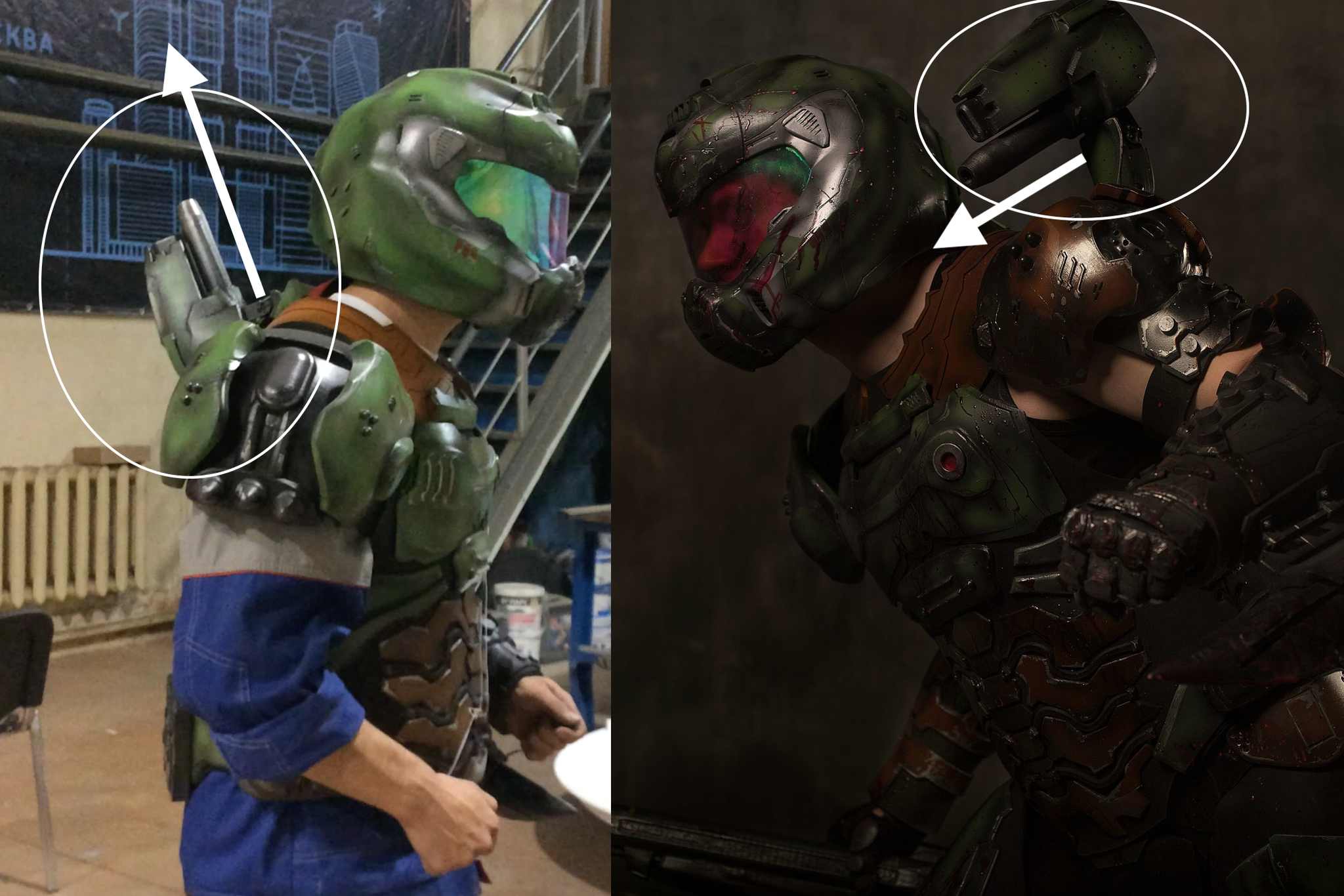 Doomguy cosplay with moving mechanics - My, Cosplay, Craft, With your own hands, 3D modeling, 3D печать, Mechanics, Animatronics, Doom eternal, Doomguy, Bethesda, Electronics, Video, Longpost, Needlework with process