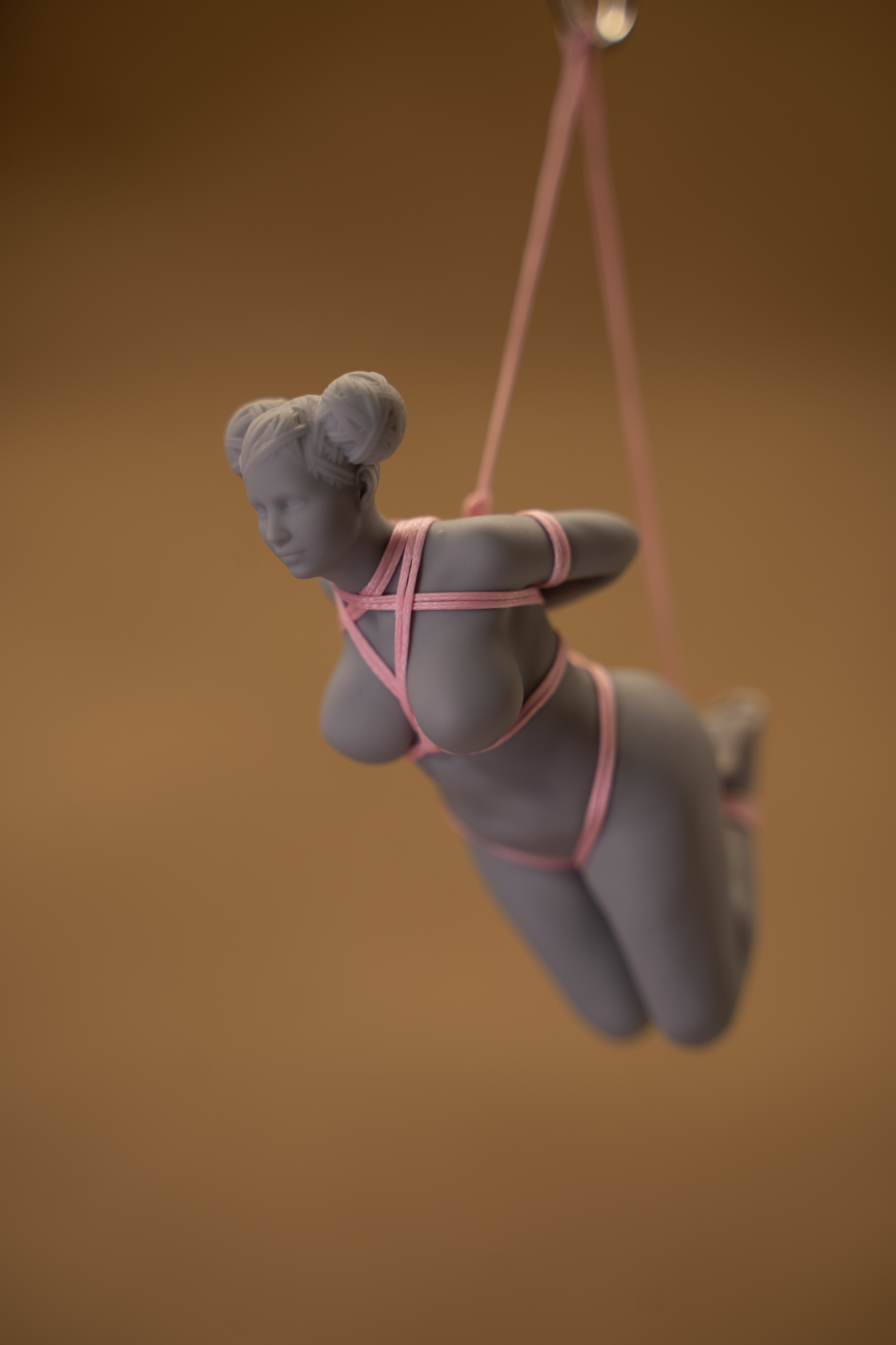 After the holidays (based on real events) - NSFW, My, Shibari, Bondage, Eekseye, 3D modeling, Fullness, Suspension, Longpost