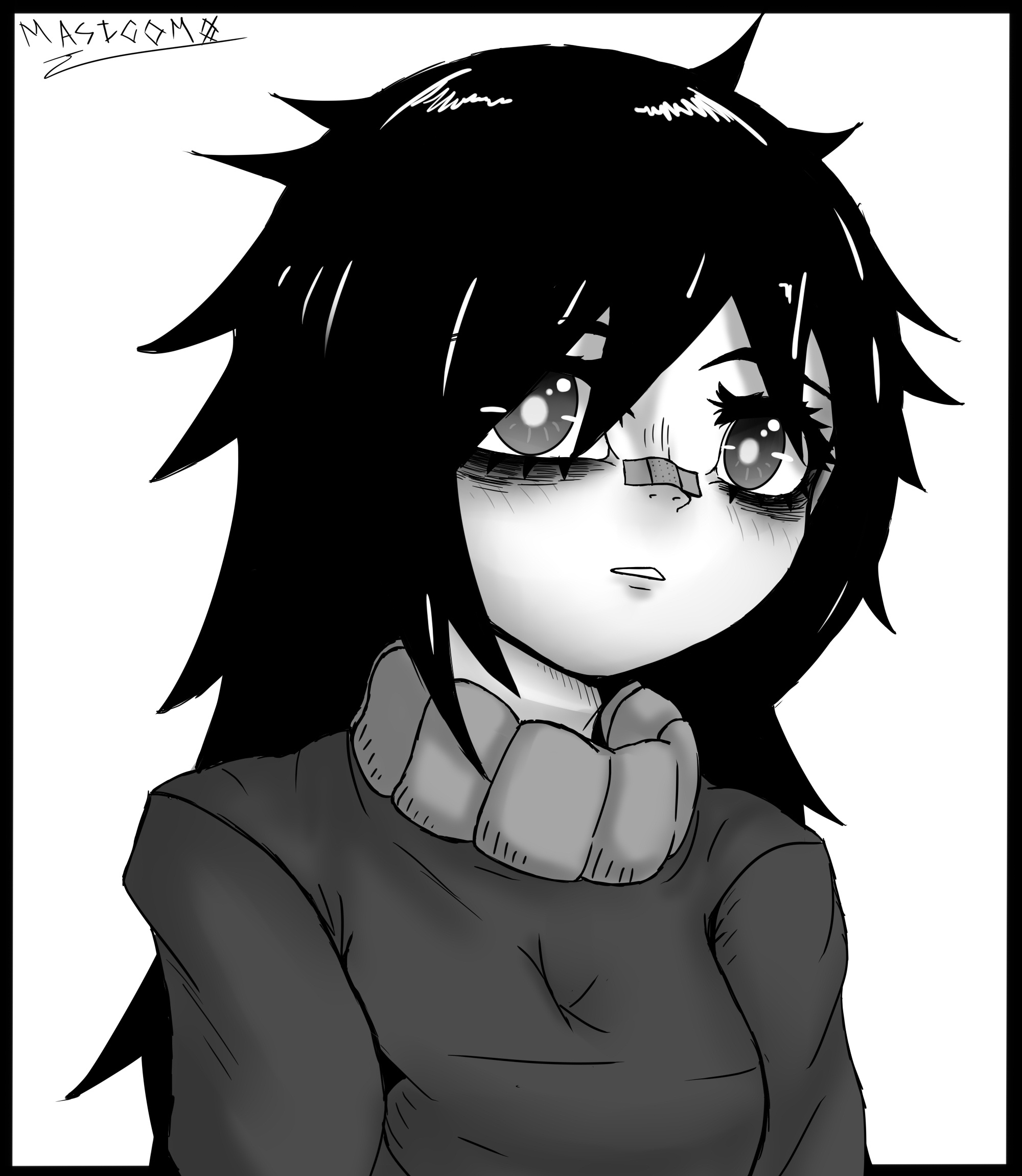 Быстрый арт WataMote | Пикабу